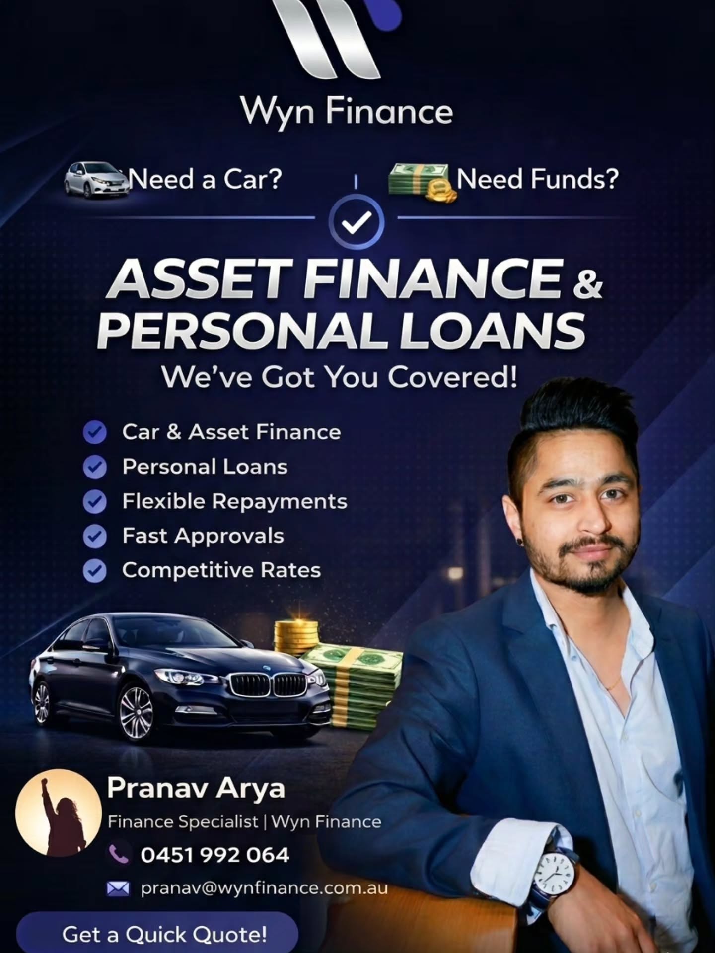 pranavarya_wyn Facebook ad from Mar 25, 2026
