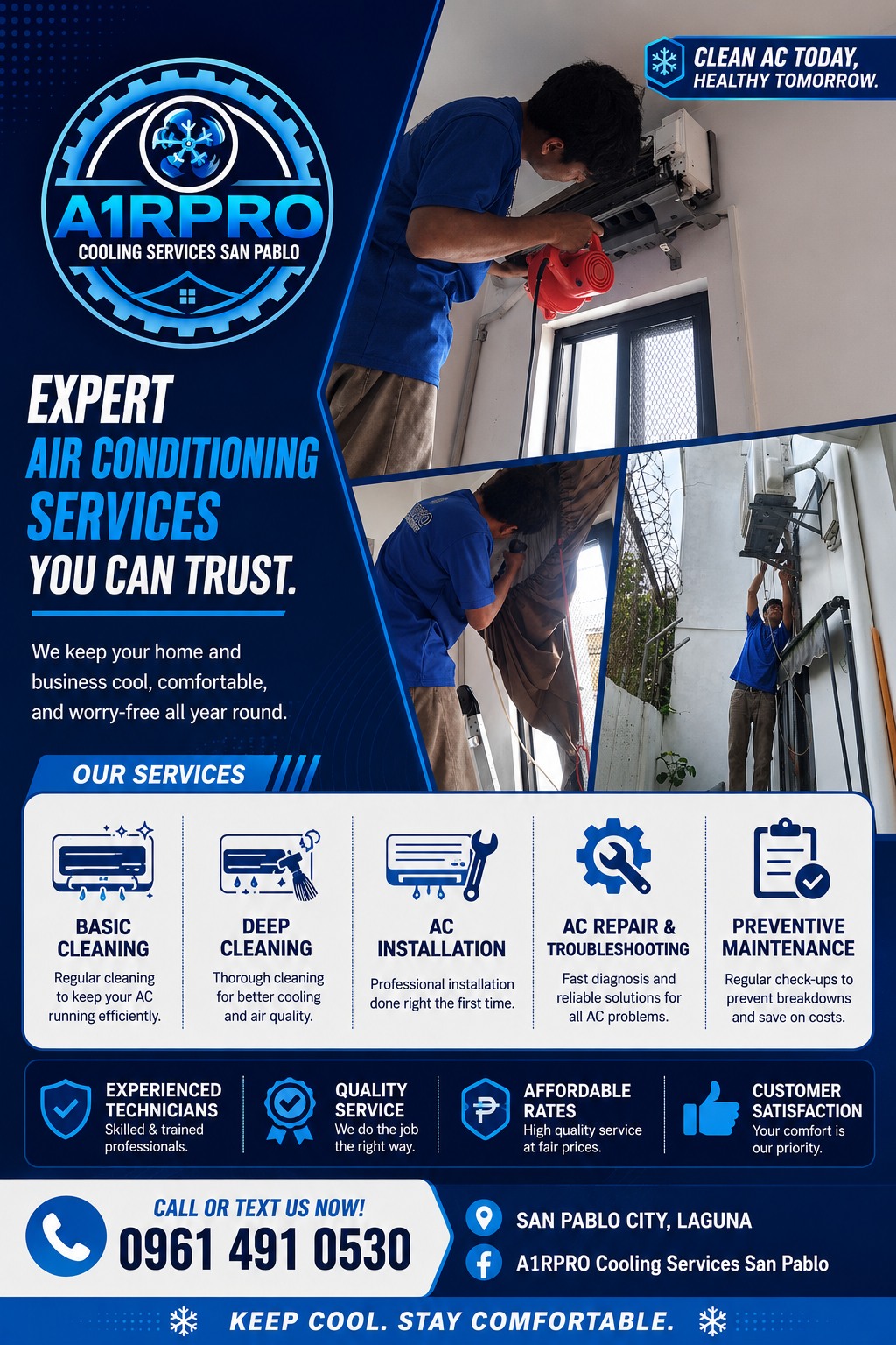A1RPRO Cooling-Services San Pablo Facebook ad