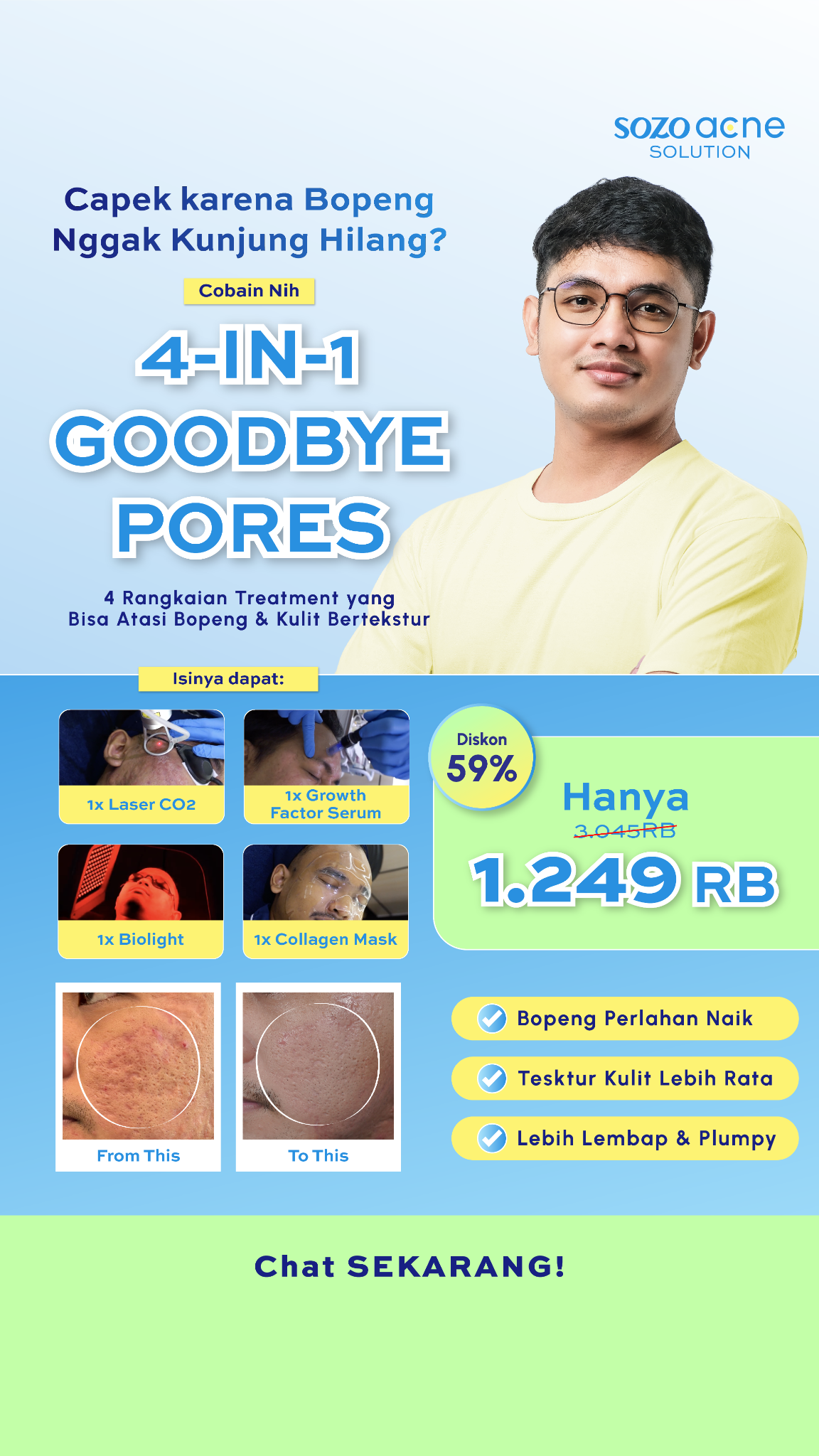 Sozo Acne Facebook ad