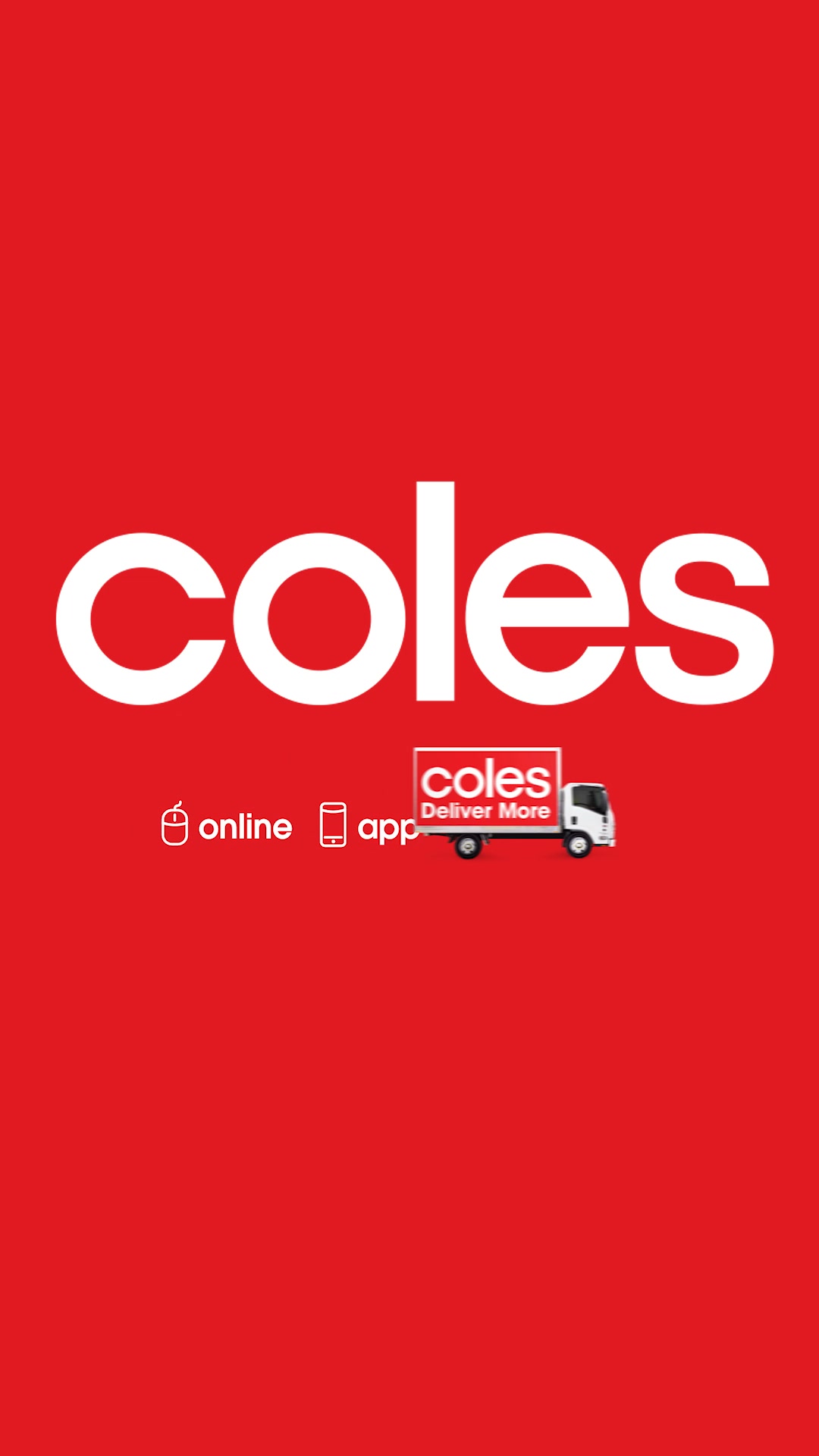 Coles Facebook ad: Shop Coles Deliver More