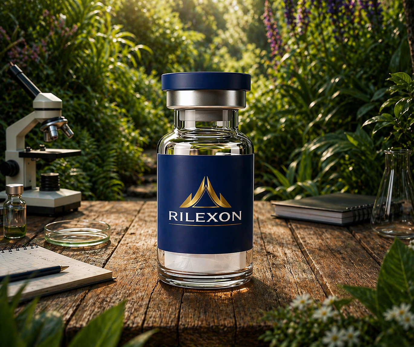 Rilexon Facebook ad: Laboratory Standards. Academic Precision. Research…