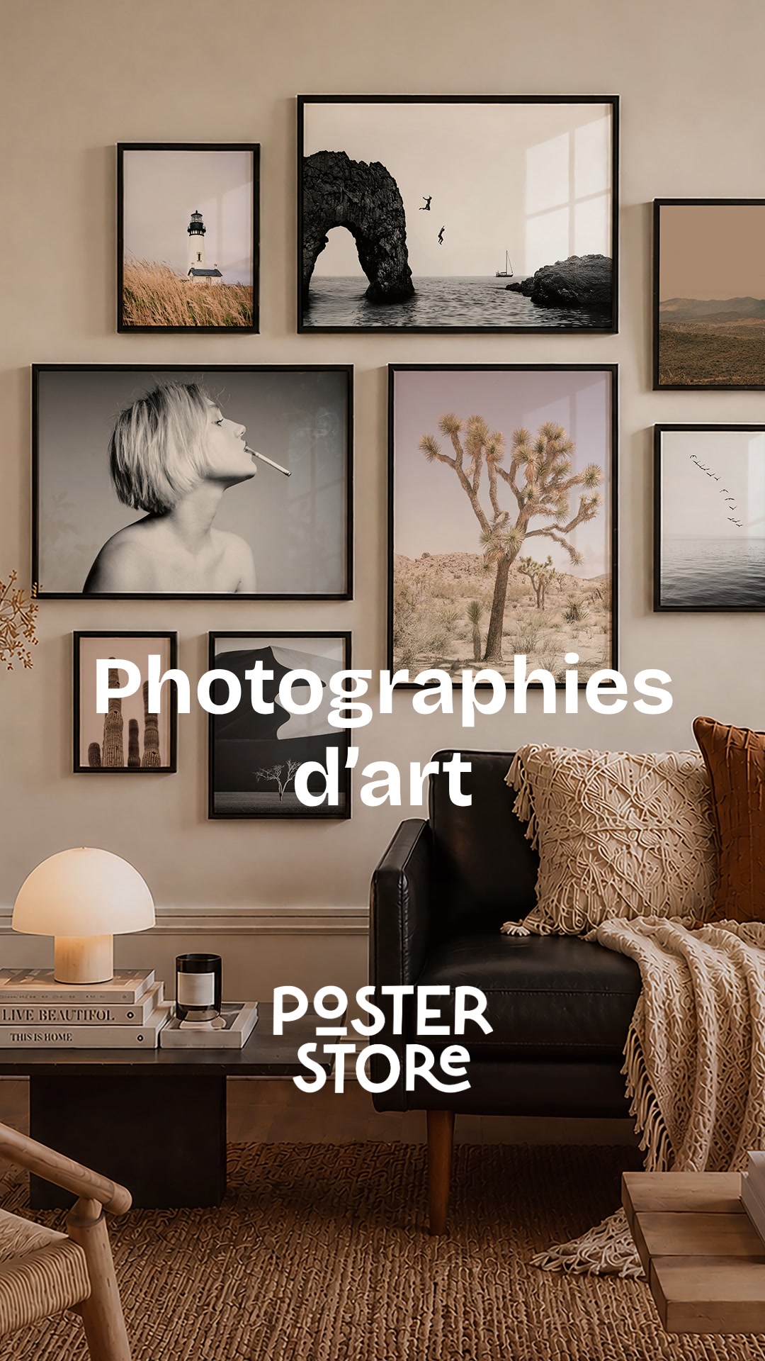 Poster Store Facebook ad: La photographie s'invite dans votre intérieur