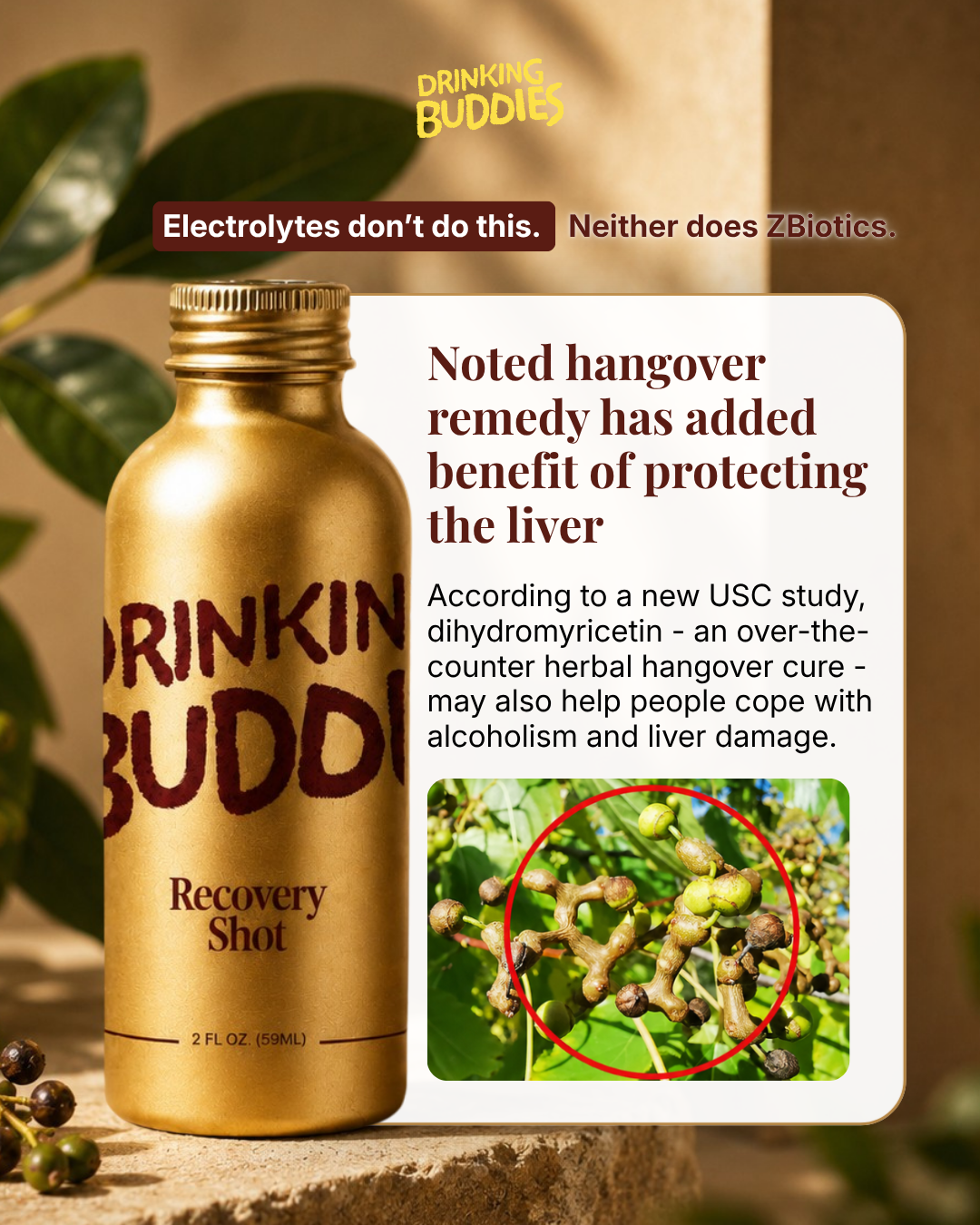 Drinking Buddies Facebook ad: Get $10 Off On First Order