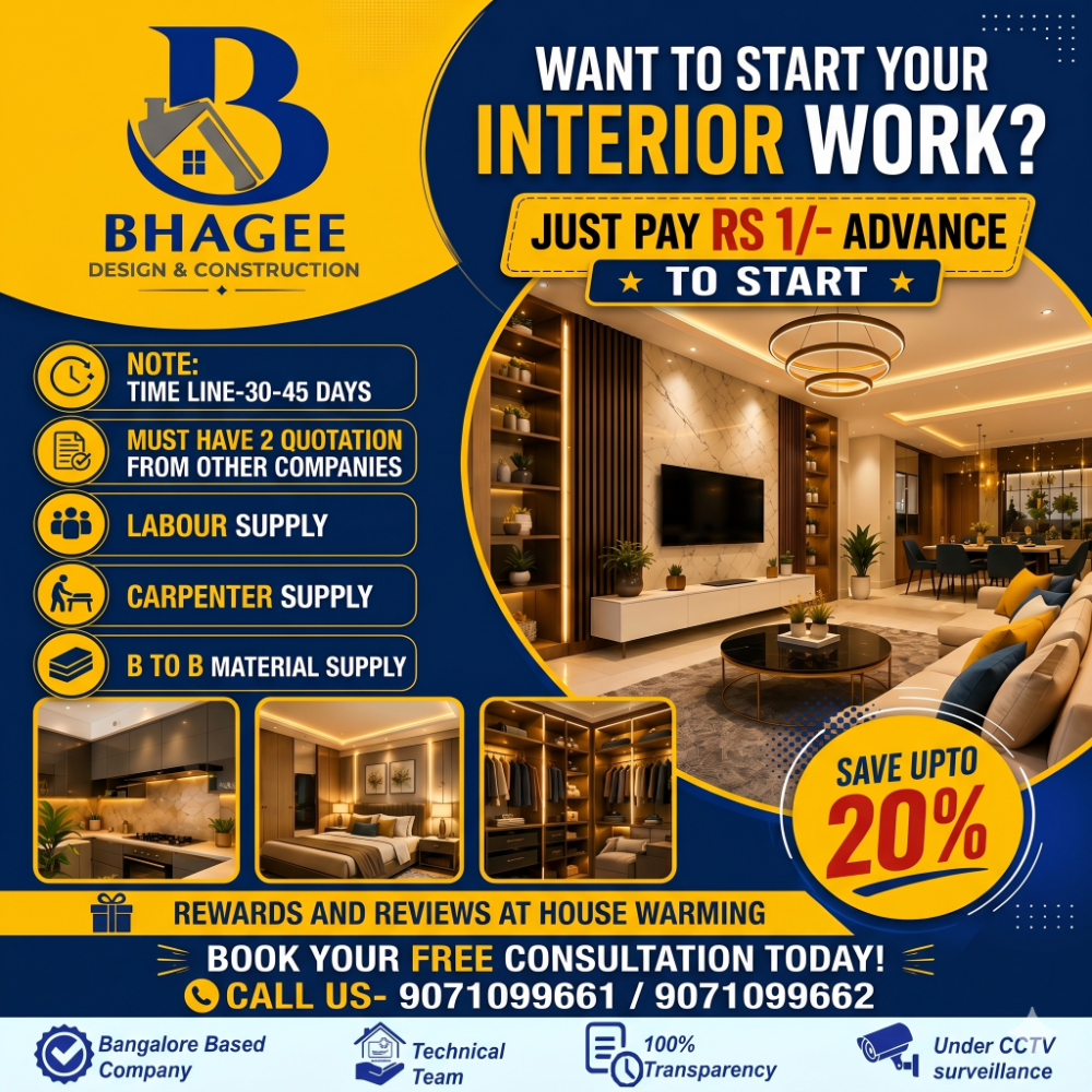 Bhagee infrastructures Facebook ad: BHAGEE DESIGN & CONSTRUCTION