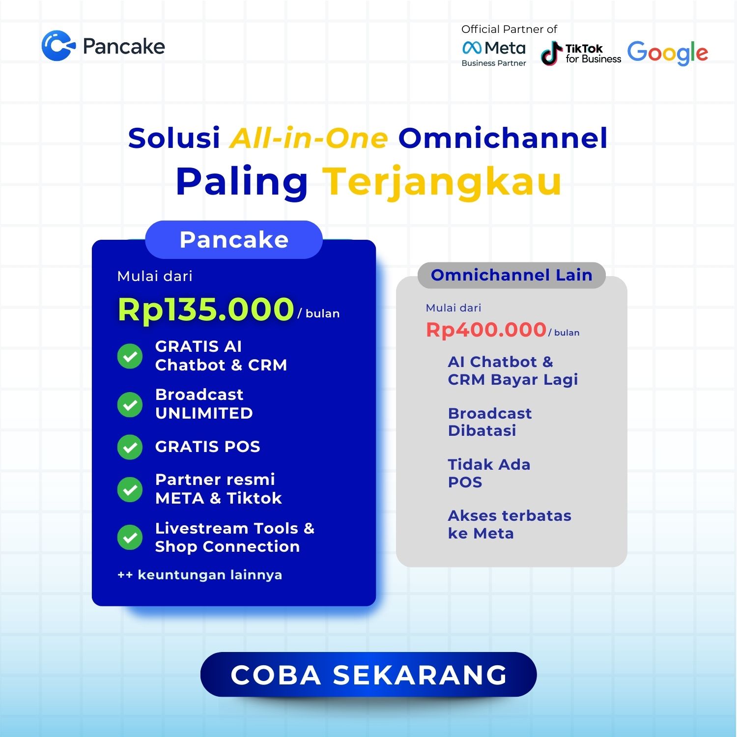 Pancake.id Facebook ad: Stop boncos bayar tools mahal!