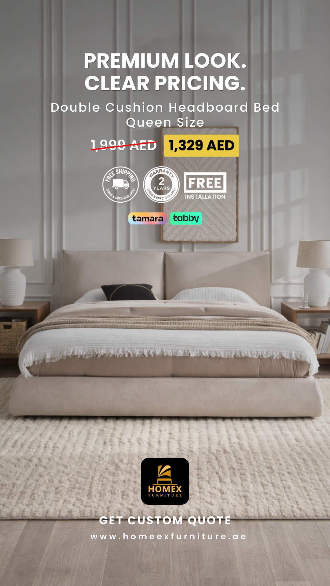 Homex Furniture Facebook ad from Feb 2, 2026