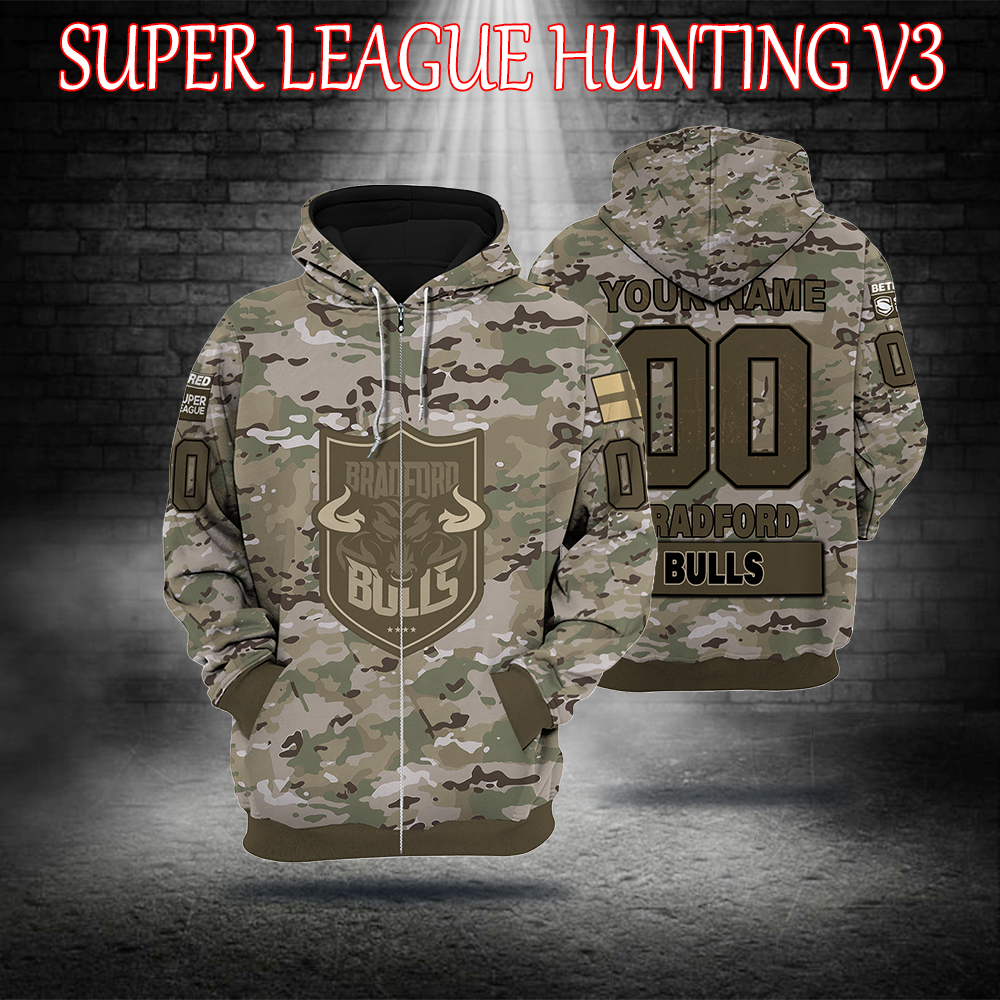 Super League Pulse Facebook ad: Bradford Bulls Hoodie: Bull Power, Charge for Victory!