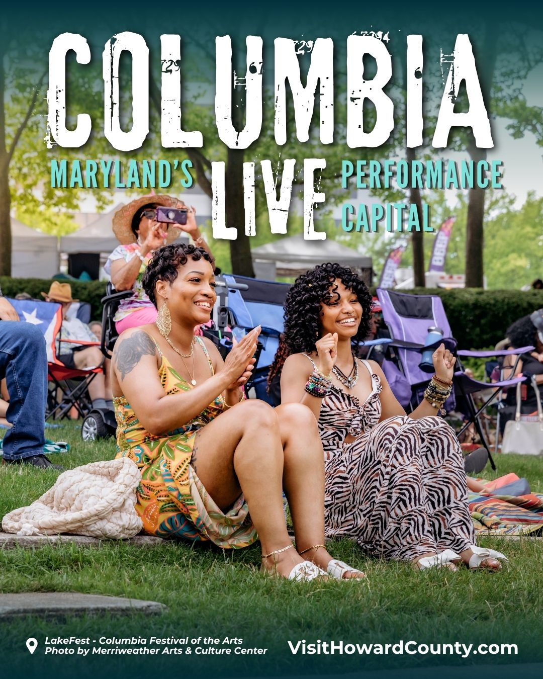 Visit Howard County, Maryland Facebook ad: Columbia Nights, Howard County Stays