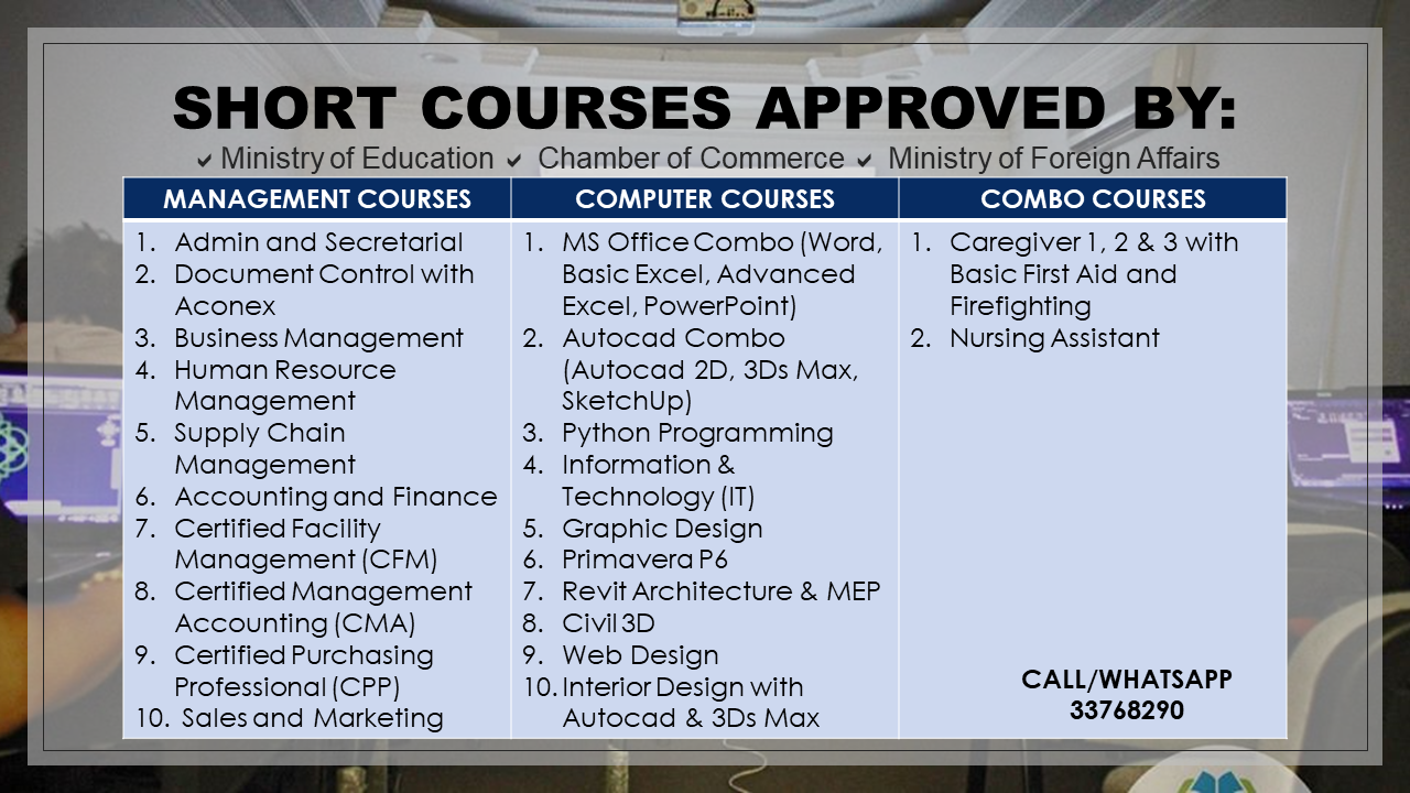 QATAR Certification Courses Facebook ad