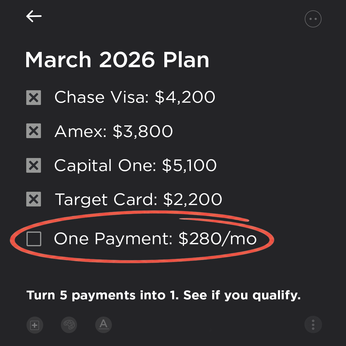 Middle Class Savings Facebook ad