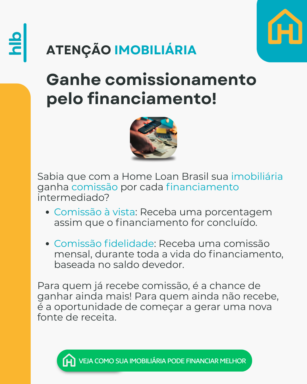 Home Loan Brasil Facebook ad: Converse conosco