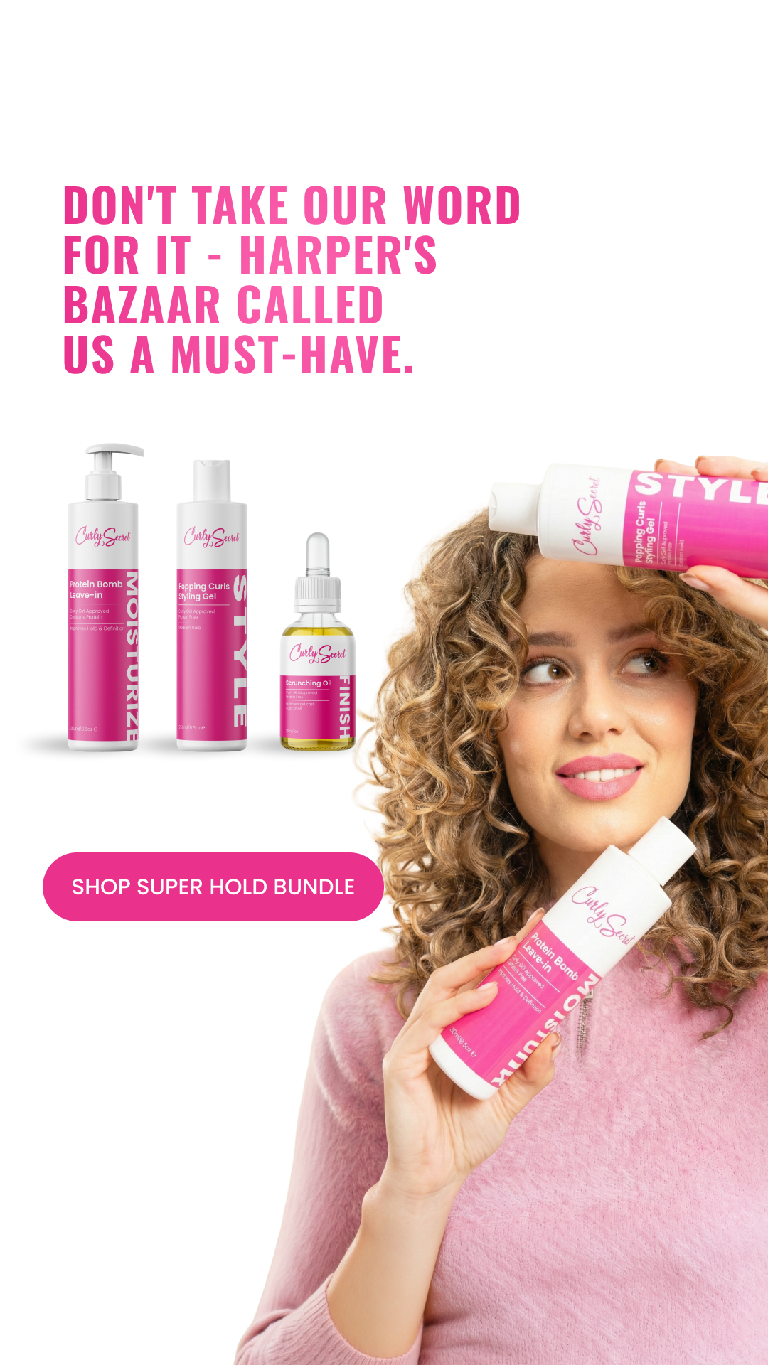 Curly Secret Facebook ad