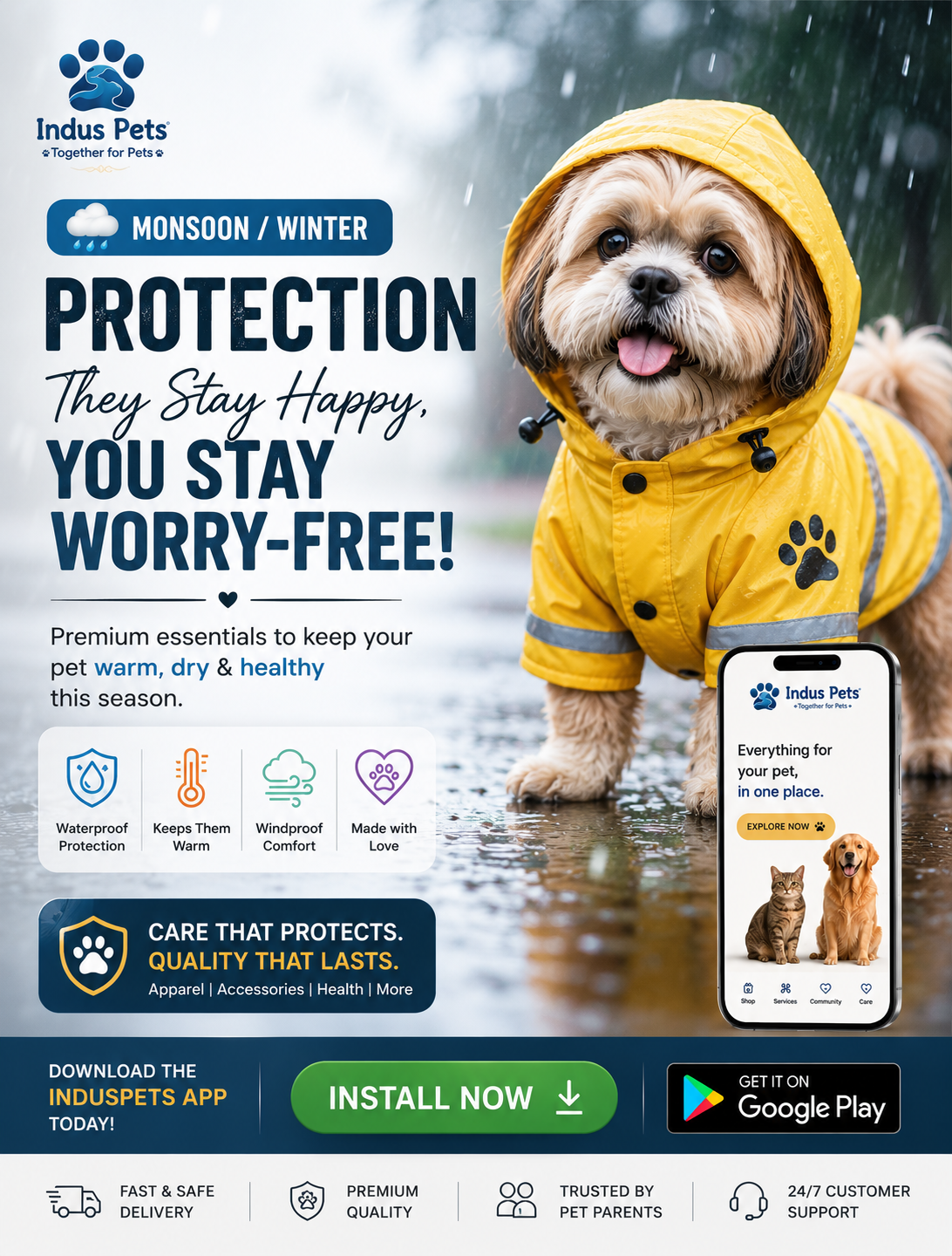 IndusPets India Facebook ad