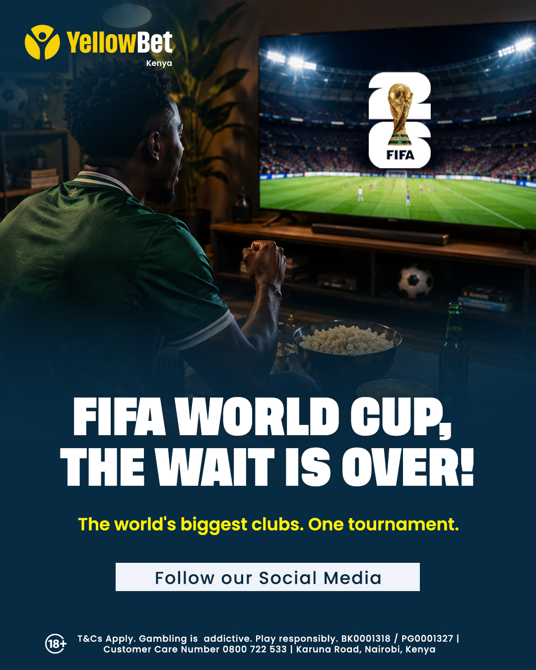 Yellowbet Kenya Facebook ad: FIFA World Cup Is Here!