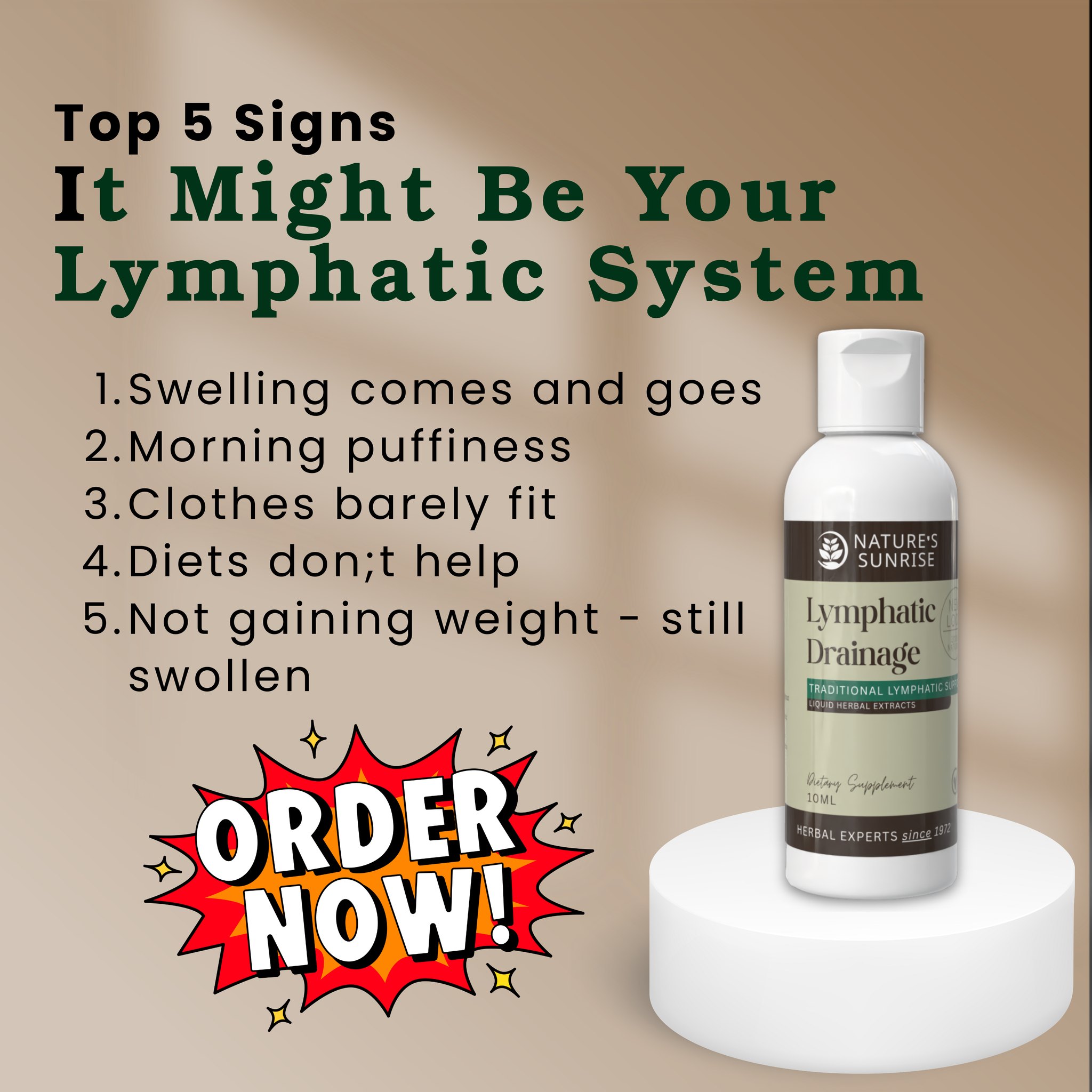 Nature's Sunrise - Lymphatic Support Drops Facebook ad