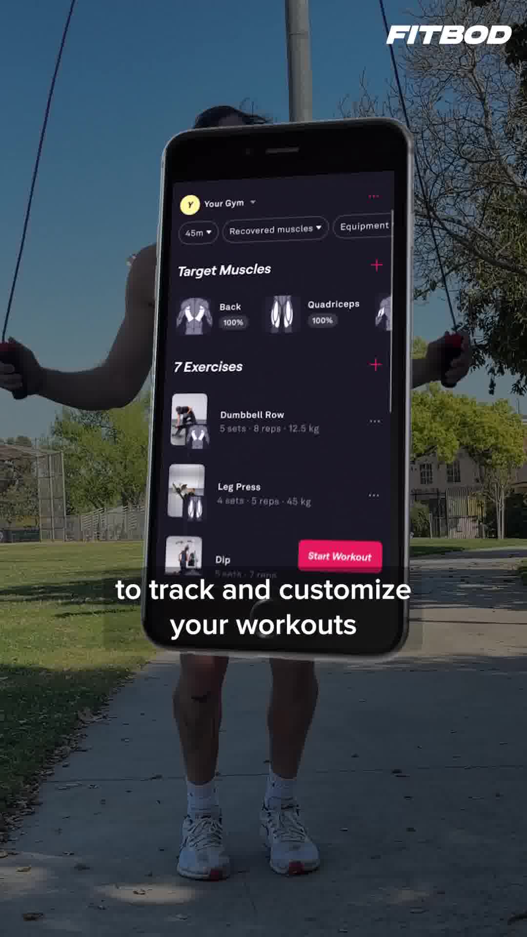 Fitbod Facebook ad from Mar 8, 2025