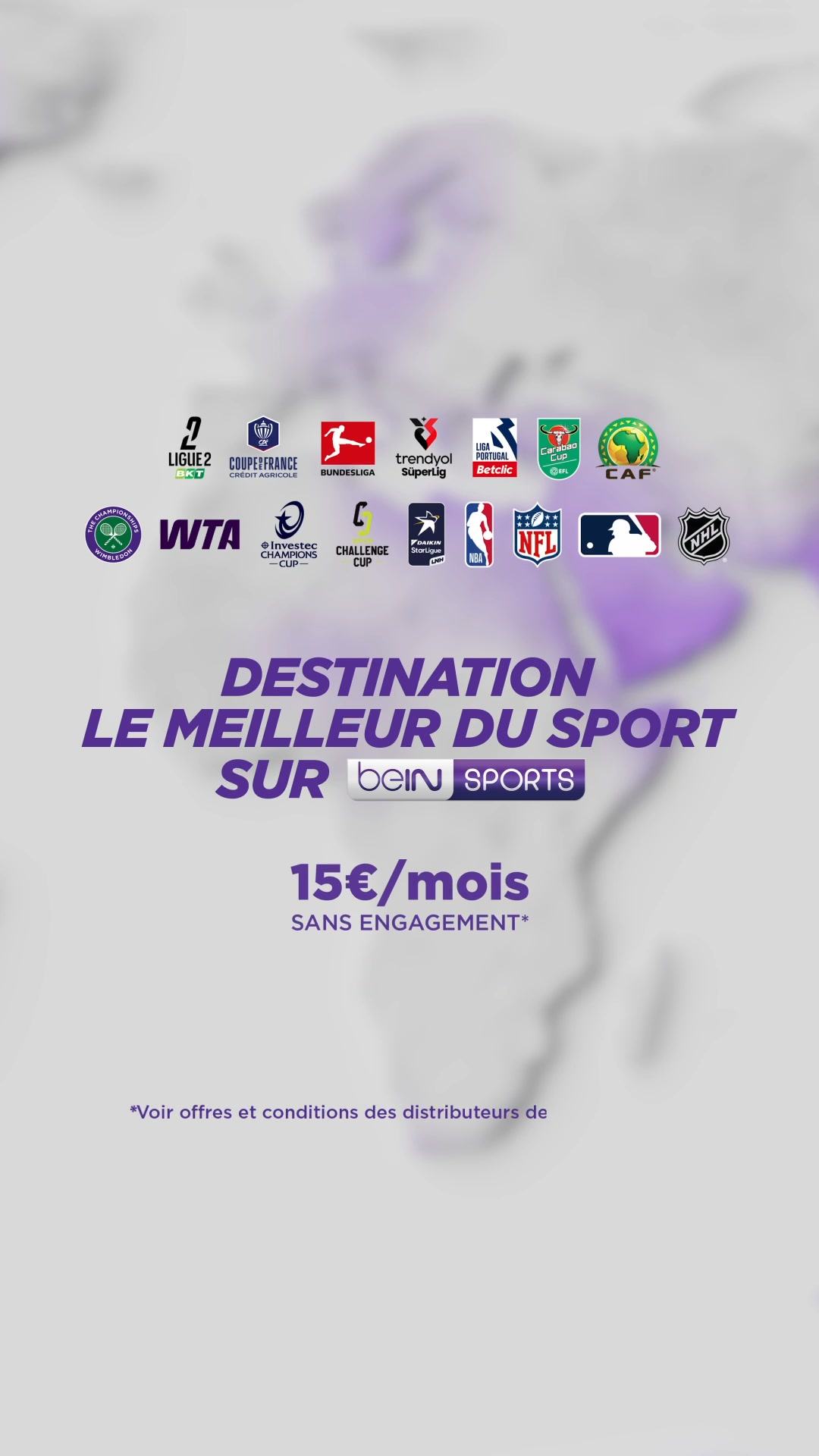 beIN SPORTS France Facebook ad: DESTINATION beIN SPORTS, SAISON 2026-2027