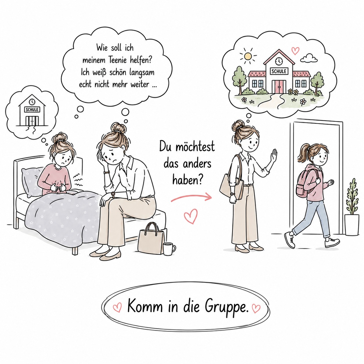 Hannah Peck Facebook ad: kostenlose FB Gruppe
