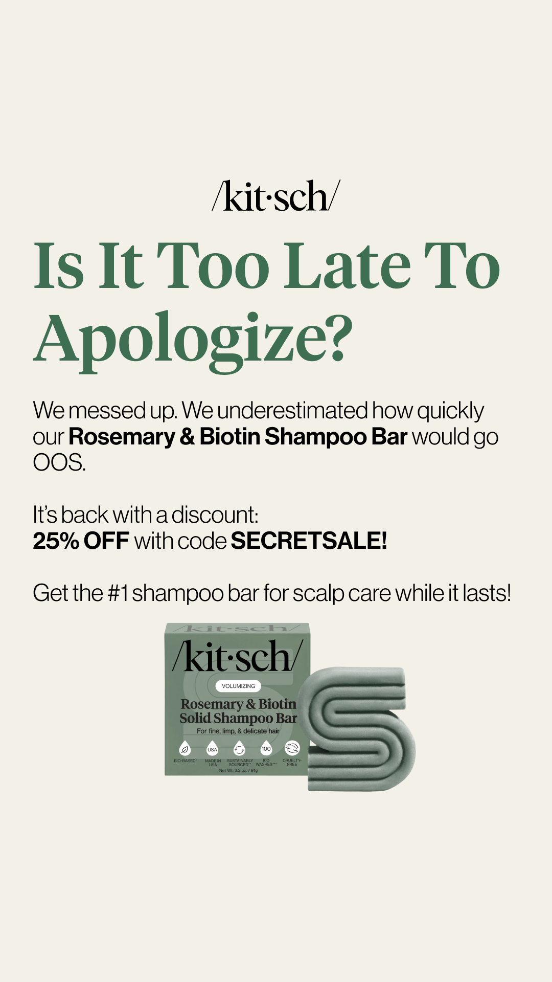 Kitsch Facebook ad