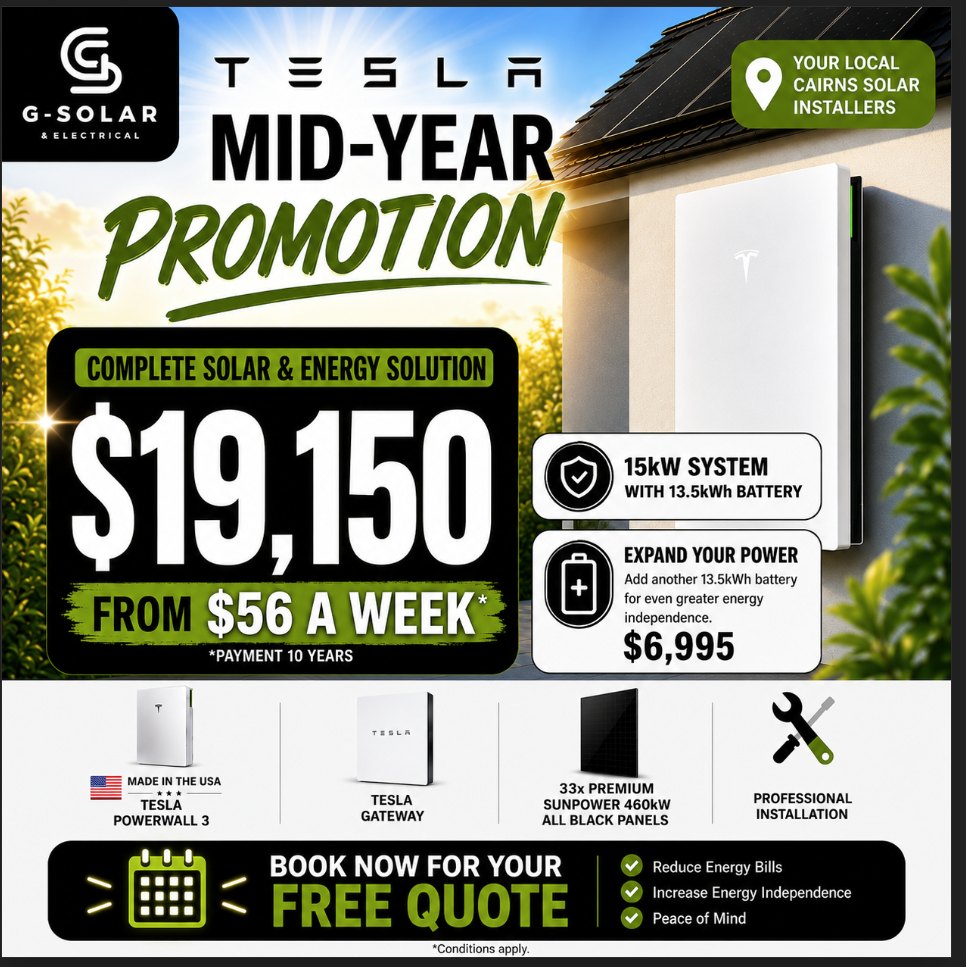 G-Solar & Electrical Facebook ad