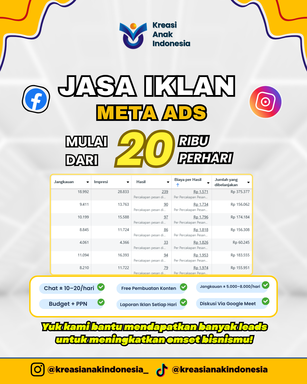 Kreasi Anak Indonesia Facebook ad: Konsultasi Sekarang