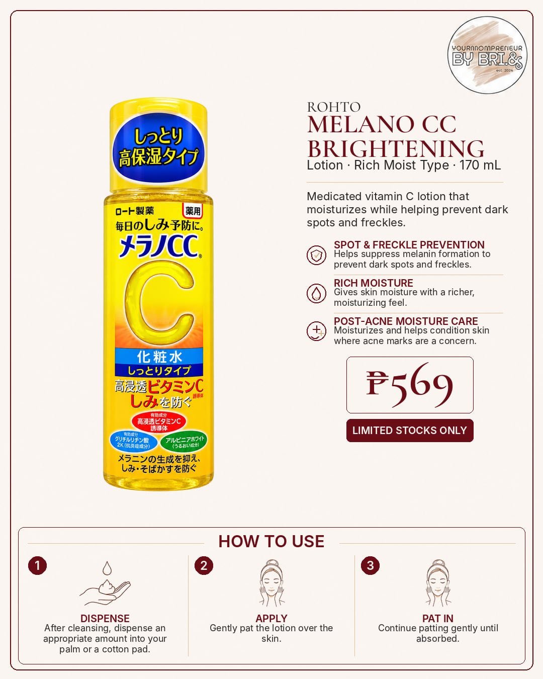 YourMompreneur by BRi.& Facebook ad: Pinas on hand Japan products Ready to ship