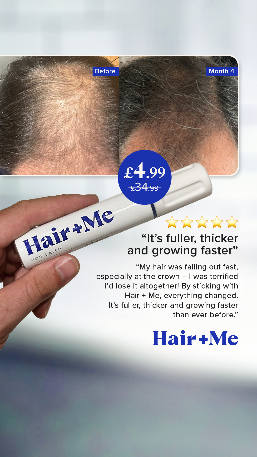 Hair + Me Facebook ad