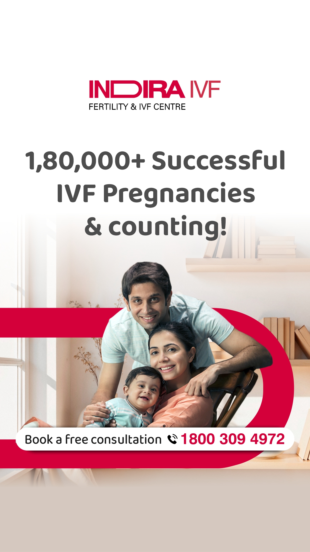 Indira IVF Facebook ad