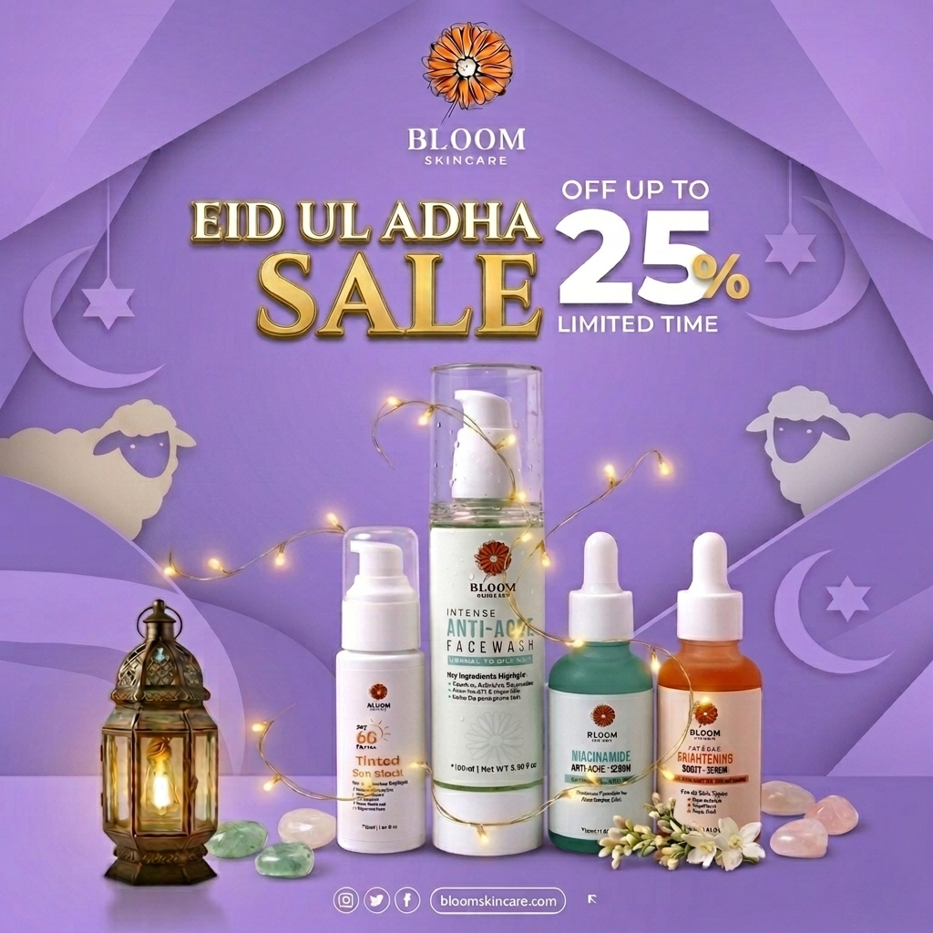 Bloom skincare Facebook ad: Anti Acne Bundle - Upto 25% OFF