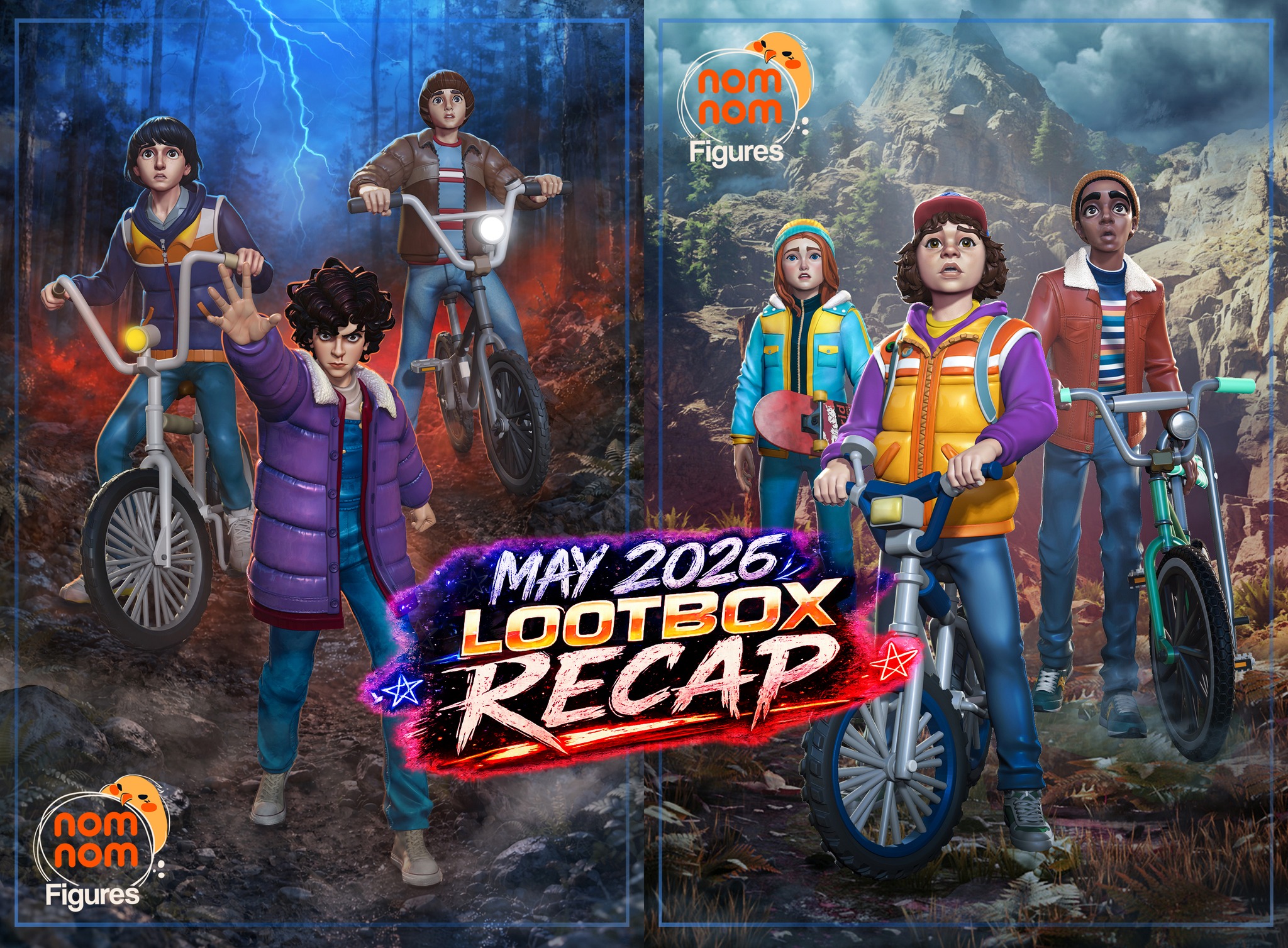 Nomnom Figures 2.0 Facebook ad: RECAP: Tales From ’85 Lootbox Collection!
