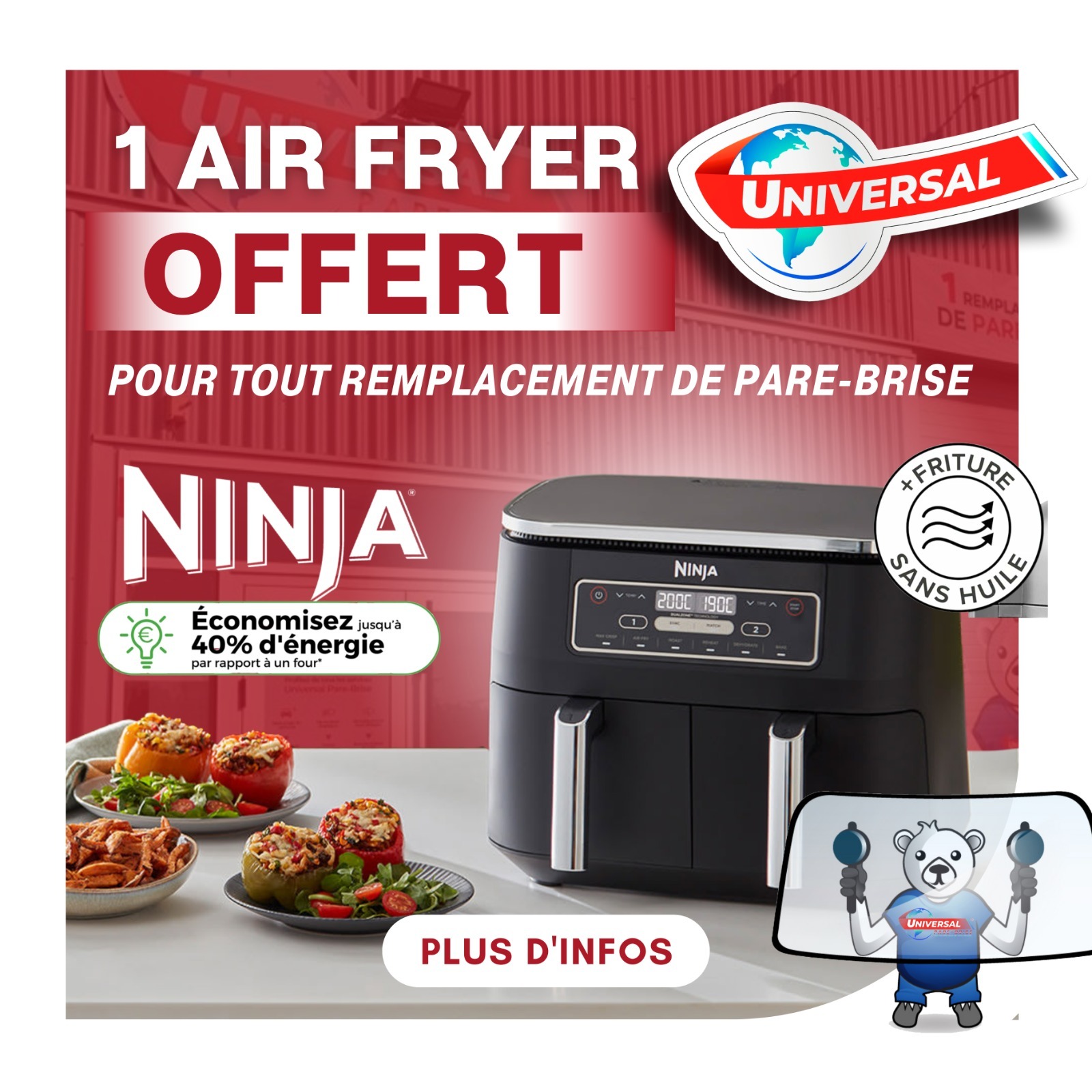 Universal Pare-Brise Merignac Facebook ad: Prenez Rdv