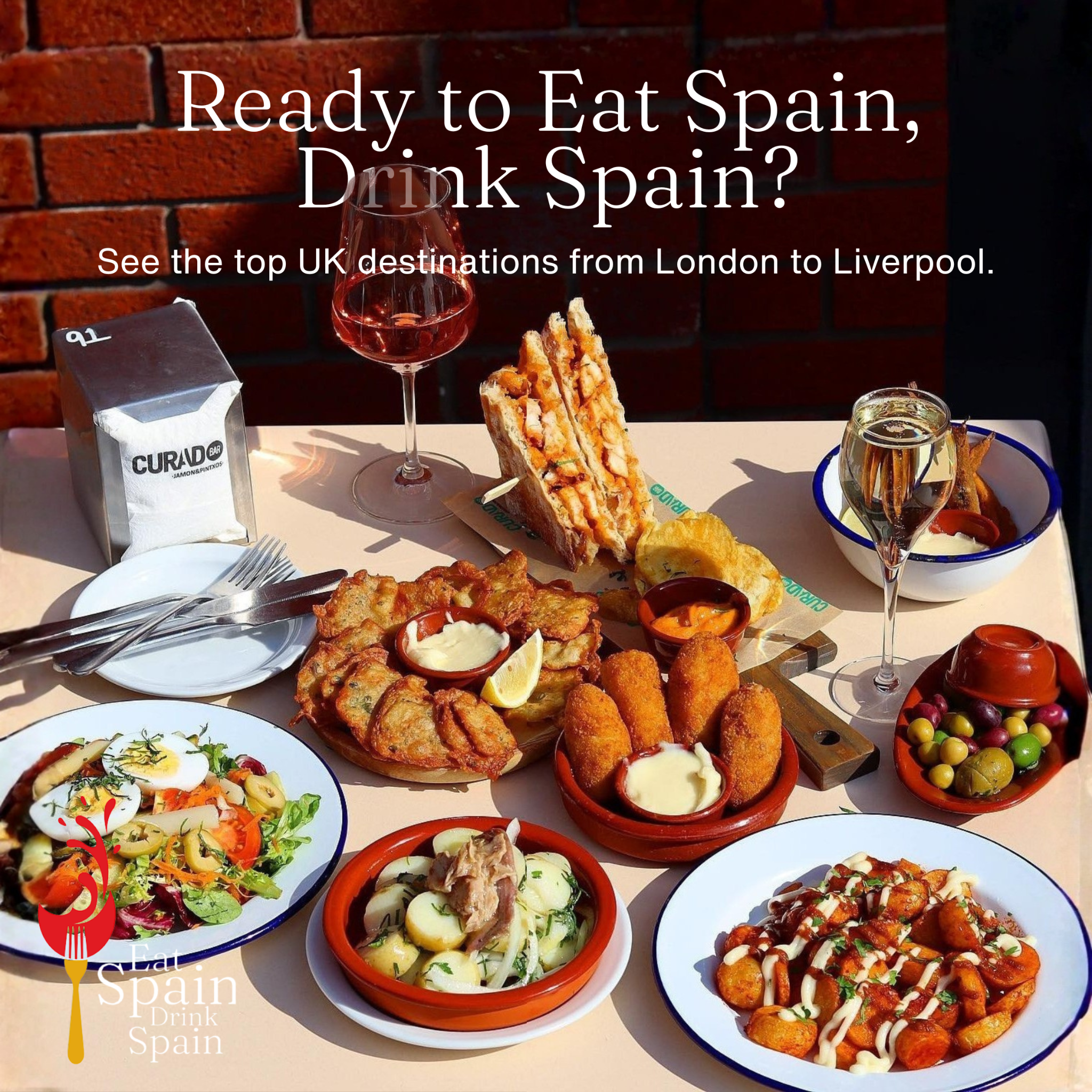 Foods & Wines From Spain Facebook ad: Tapas, vinos, fiesta!