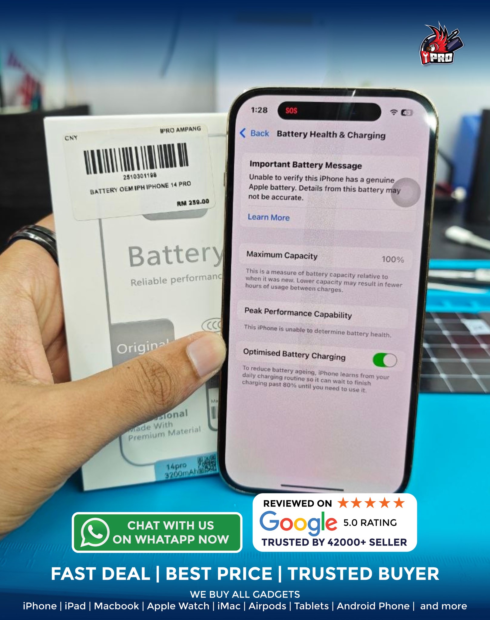 IPRO Ampang KL - Mobile Repair Specialist Facebook ad