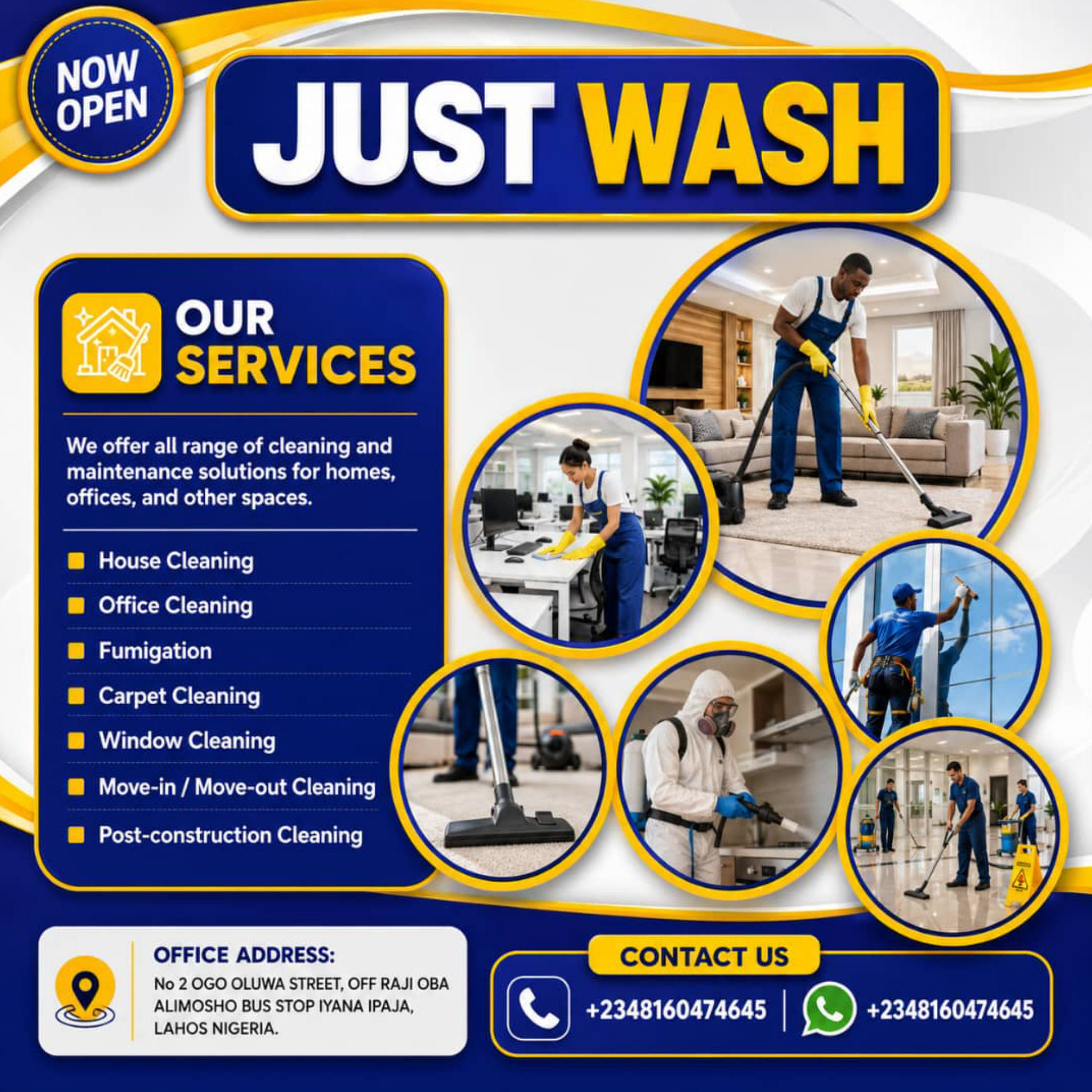 Just Wash Facebook ad