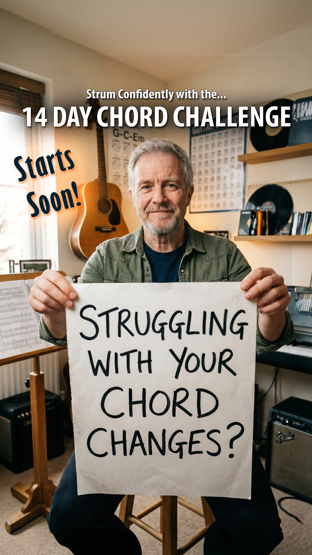 5 Minute Guitar Lessons Facebook ad