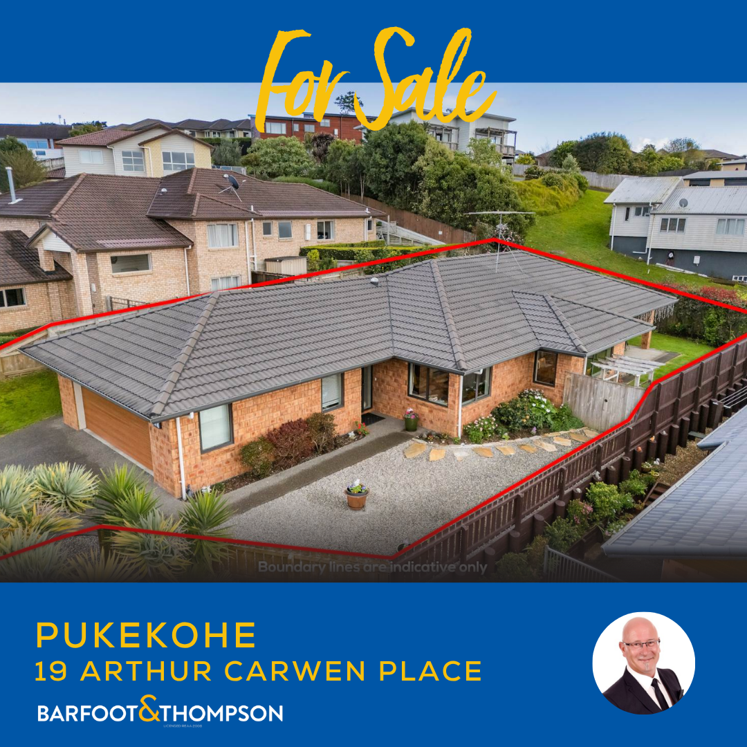 Shane Ogle, Barfoot & Thompson Facebook ad: For Sale | 19 Arthur Carwen Place, Pukekohe