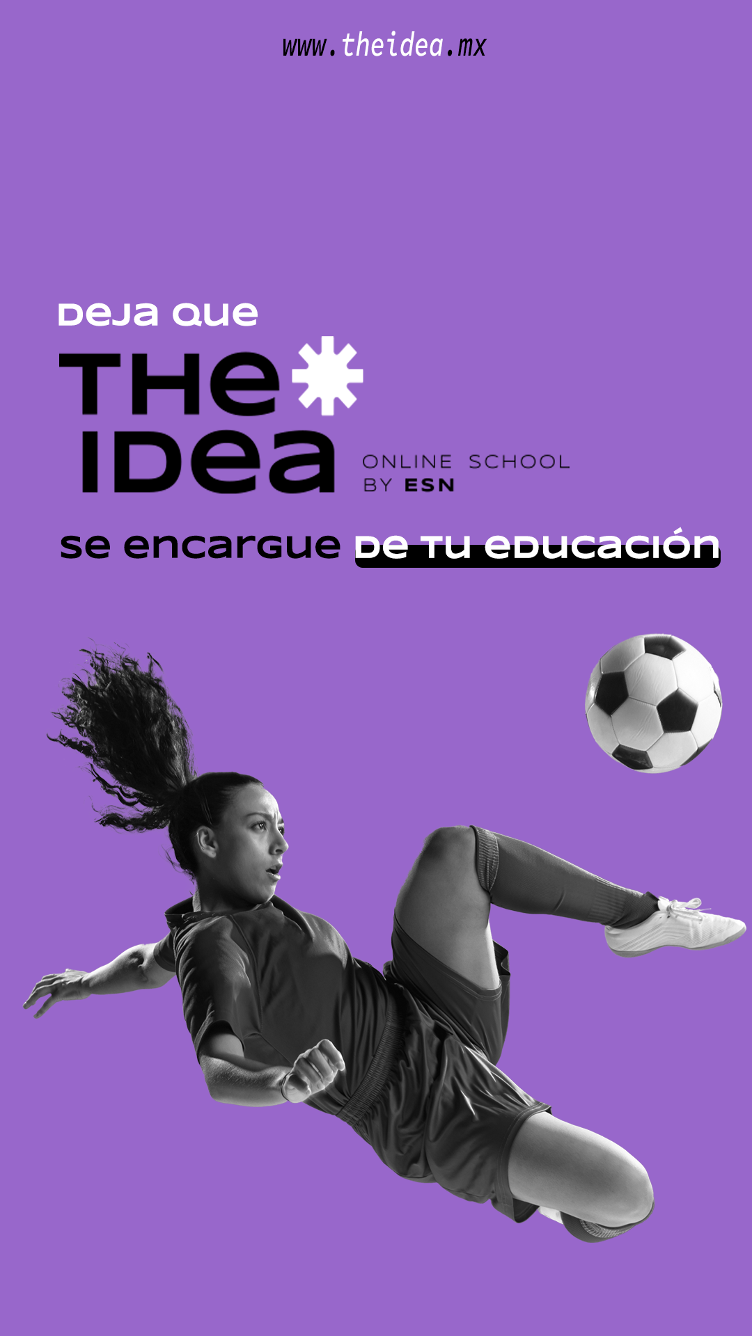 The IDEA Online School Facebook ad
