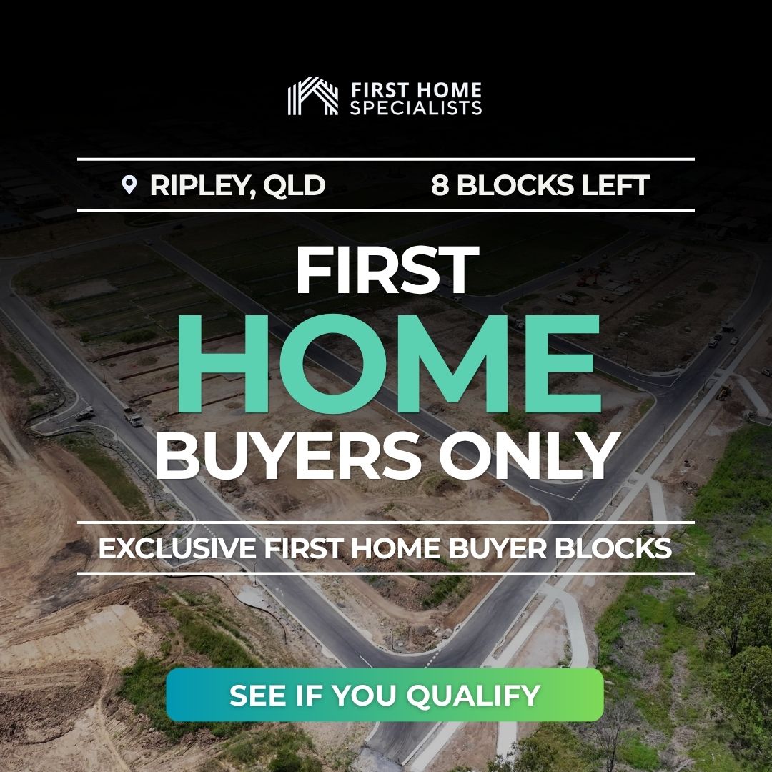 First Home Specialists Facebook ad: Blocks Reserved for First Home Buyers