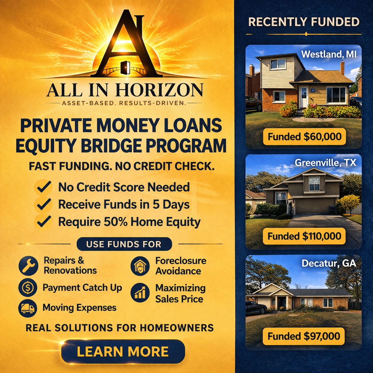 All In Horizon Facebook ad