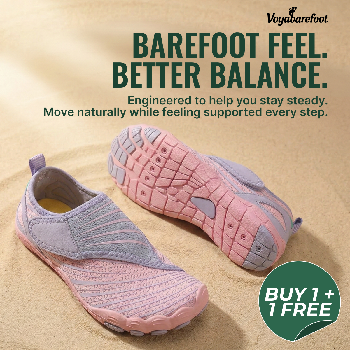 Voyabarefoot Facebook ad