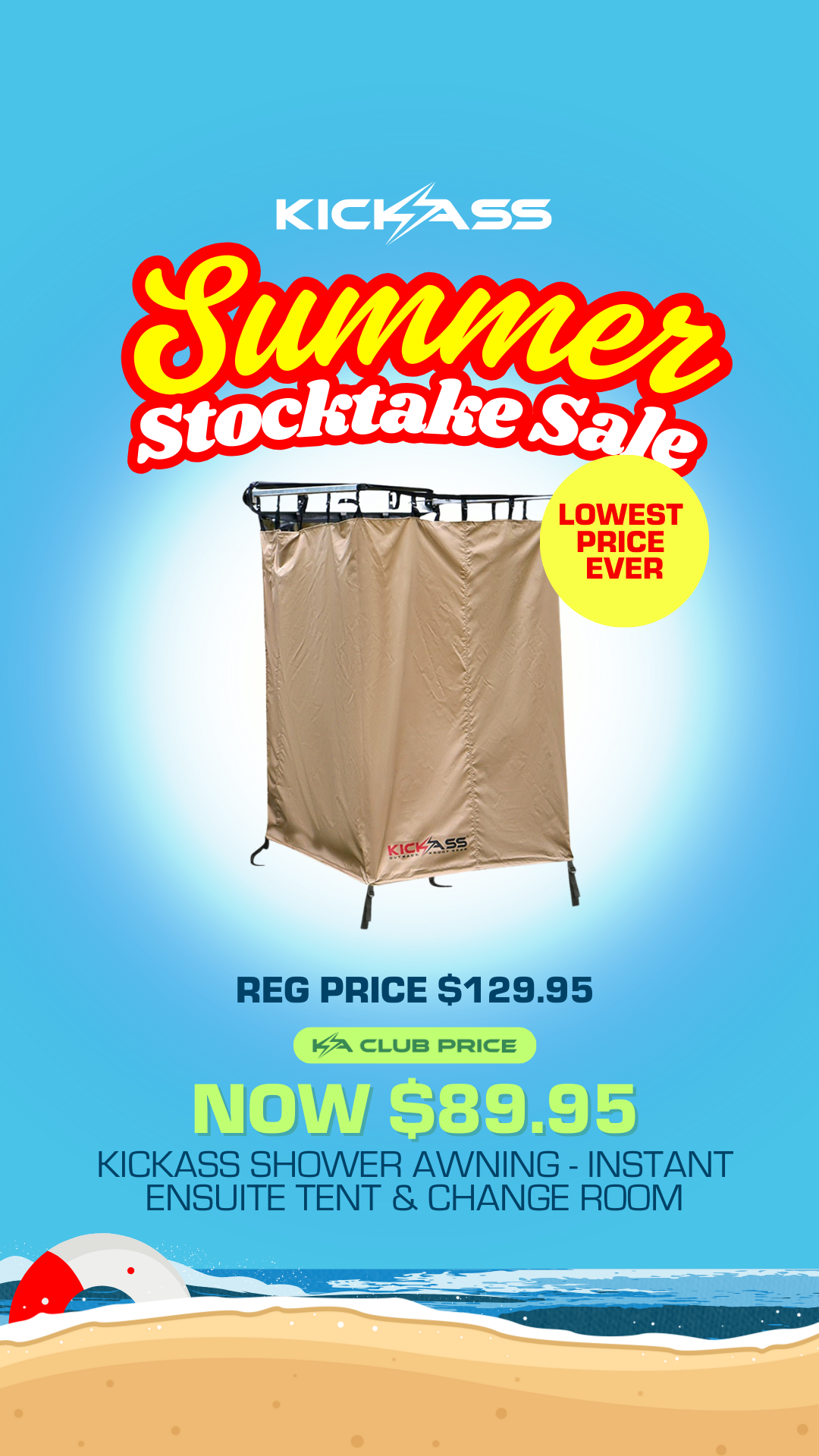 KickAss Products Facebook ad