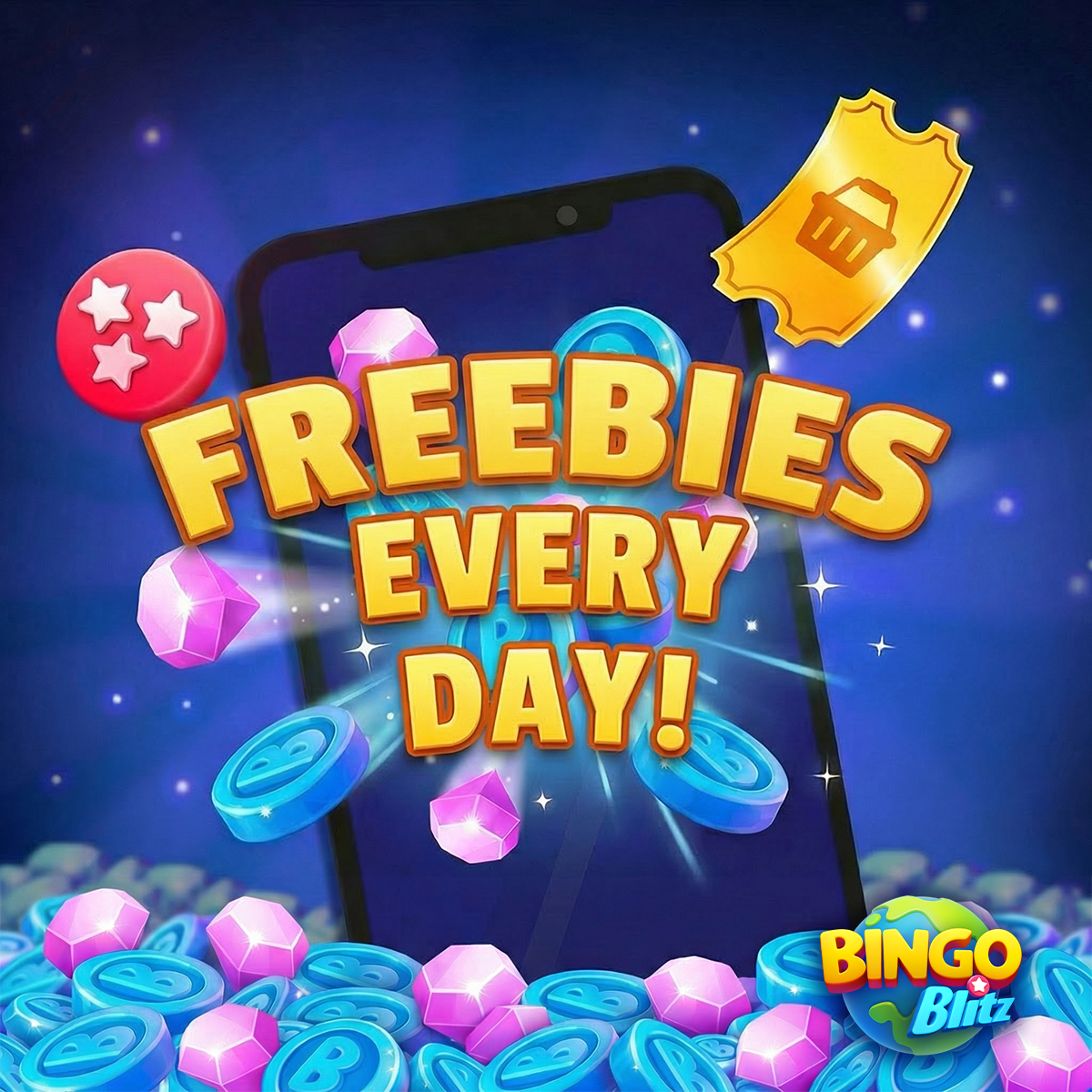 Bingo Blitz Facebook ad