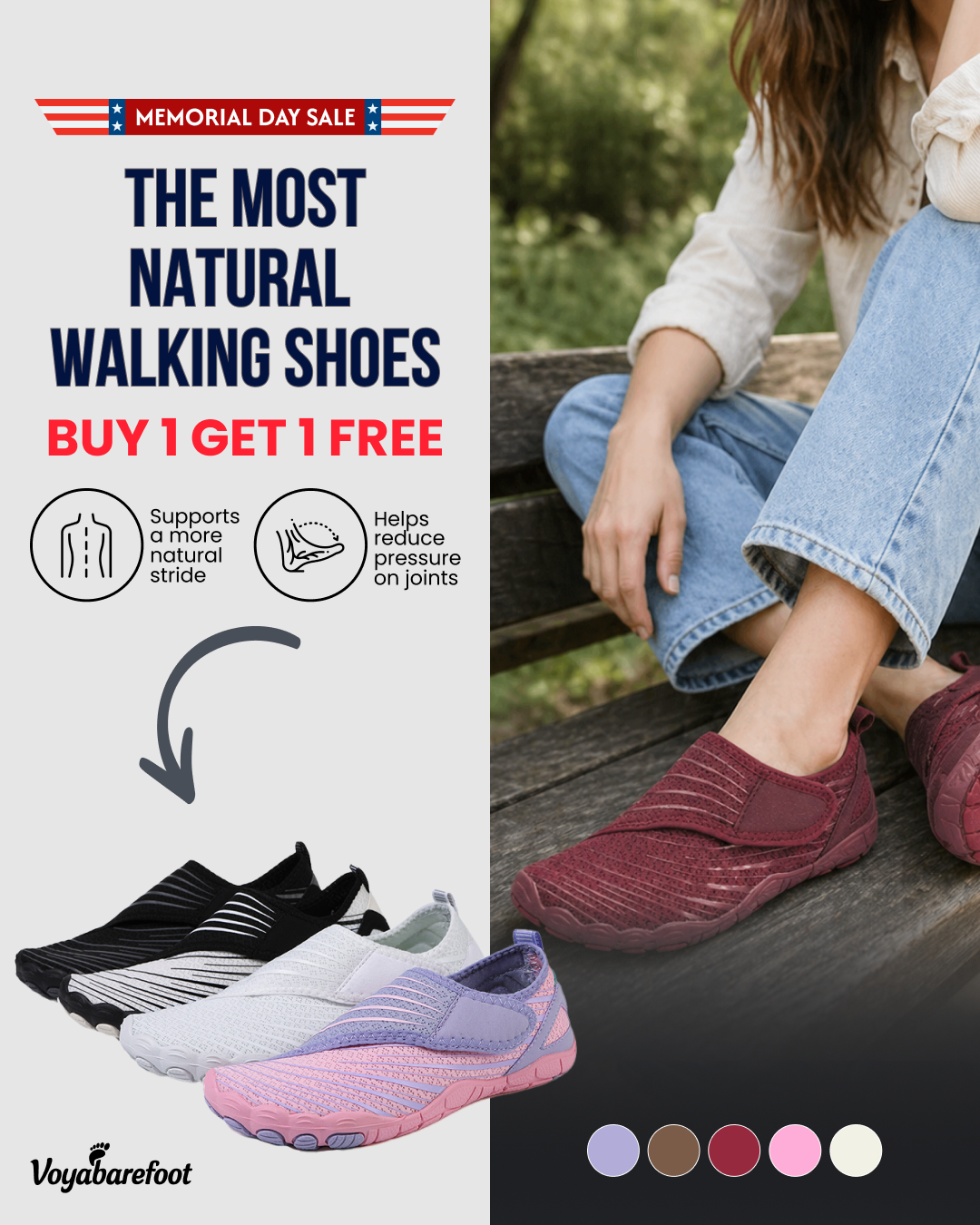 Voyabarefoot Facebook ad
