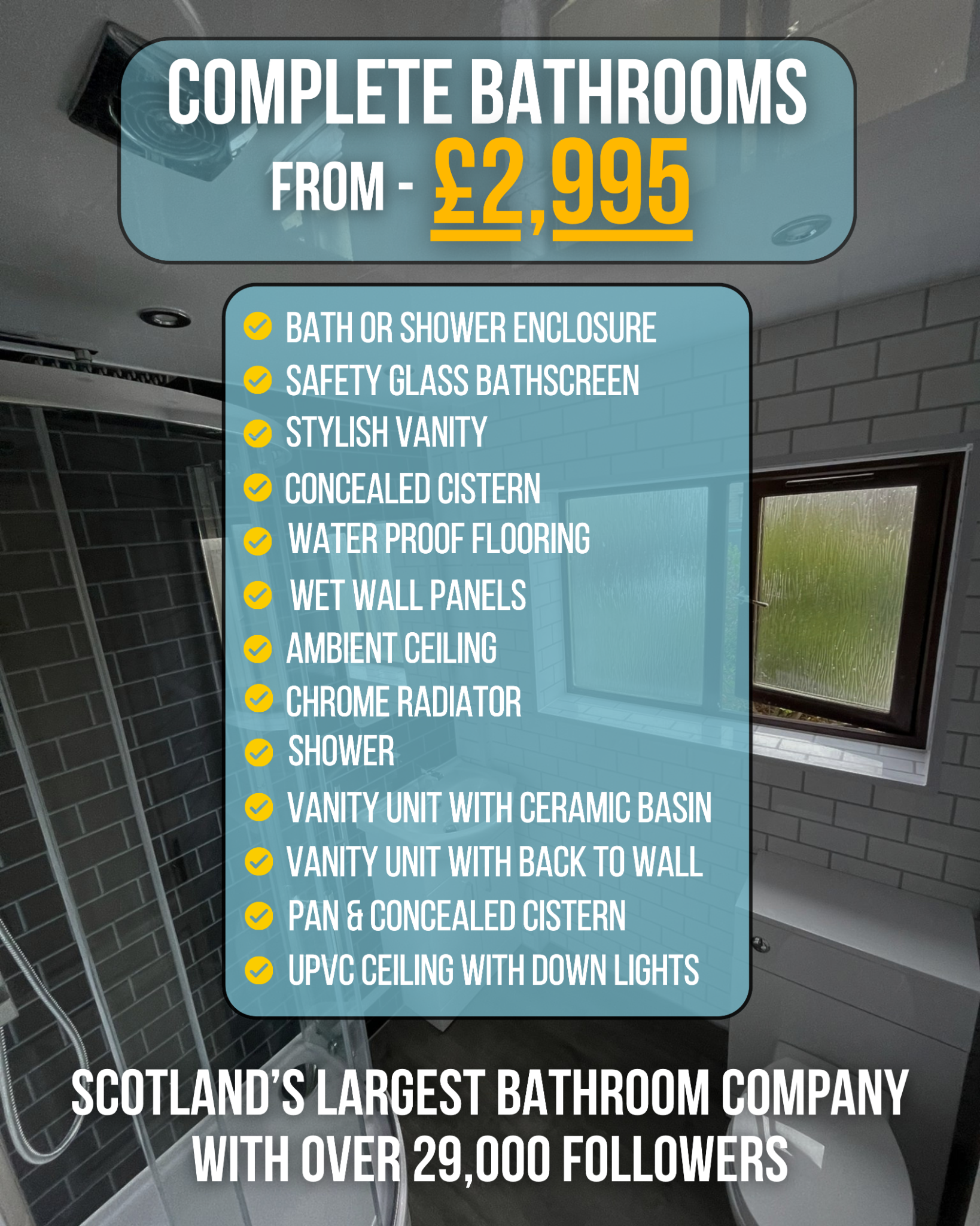 WET WALL BATHROOMS Facebook ad
