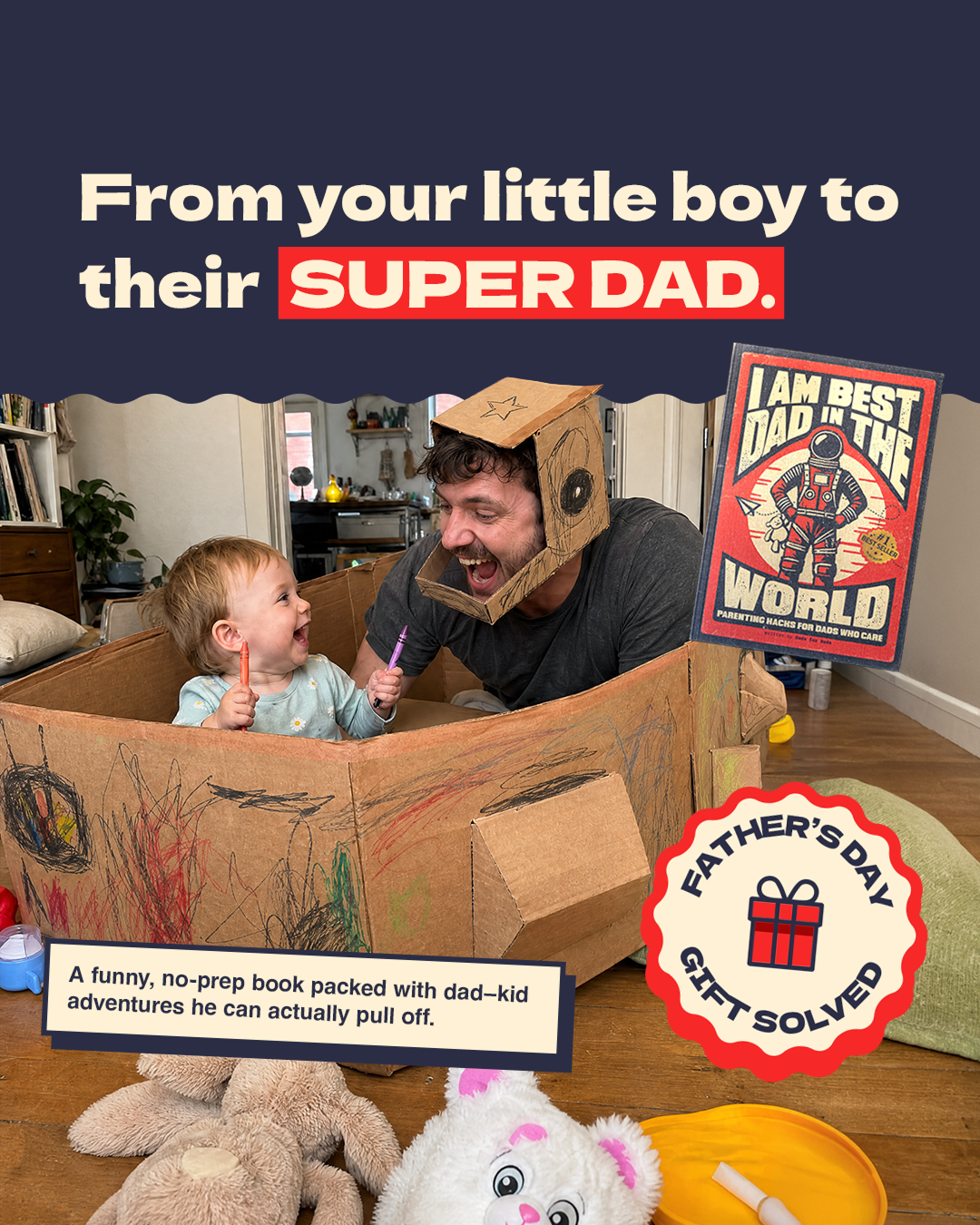 Best Dad Book Facebook ad: The perfect Father's Day Gift
