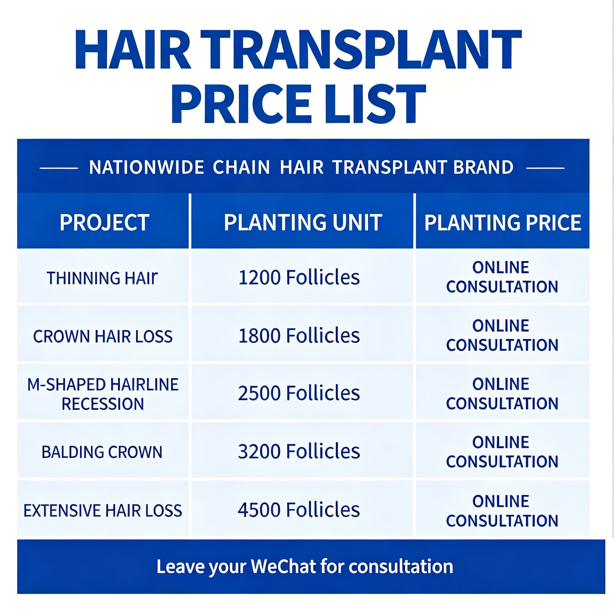 Barley Hair Transplant Facebook ad