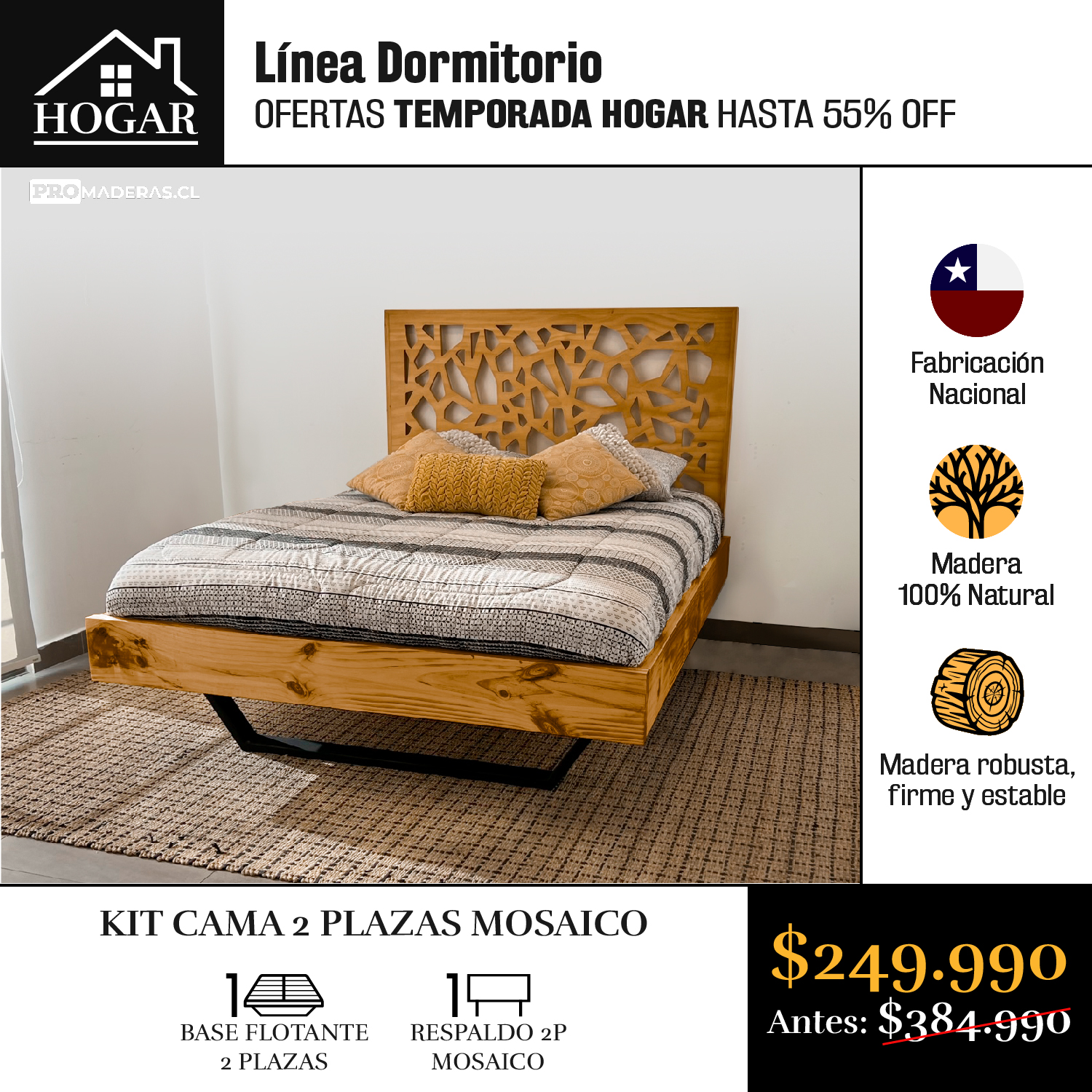Promaderas Chile Facebook ad: ¡Disfruta el otoño con nuestras exclusivas ofertas de…