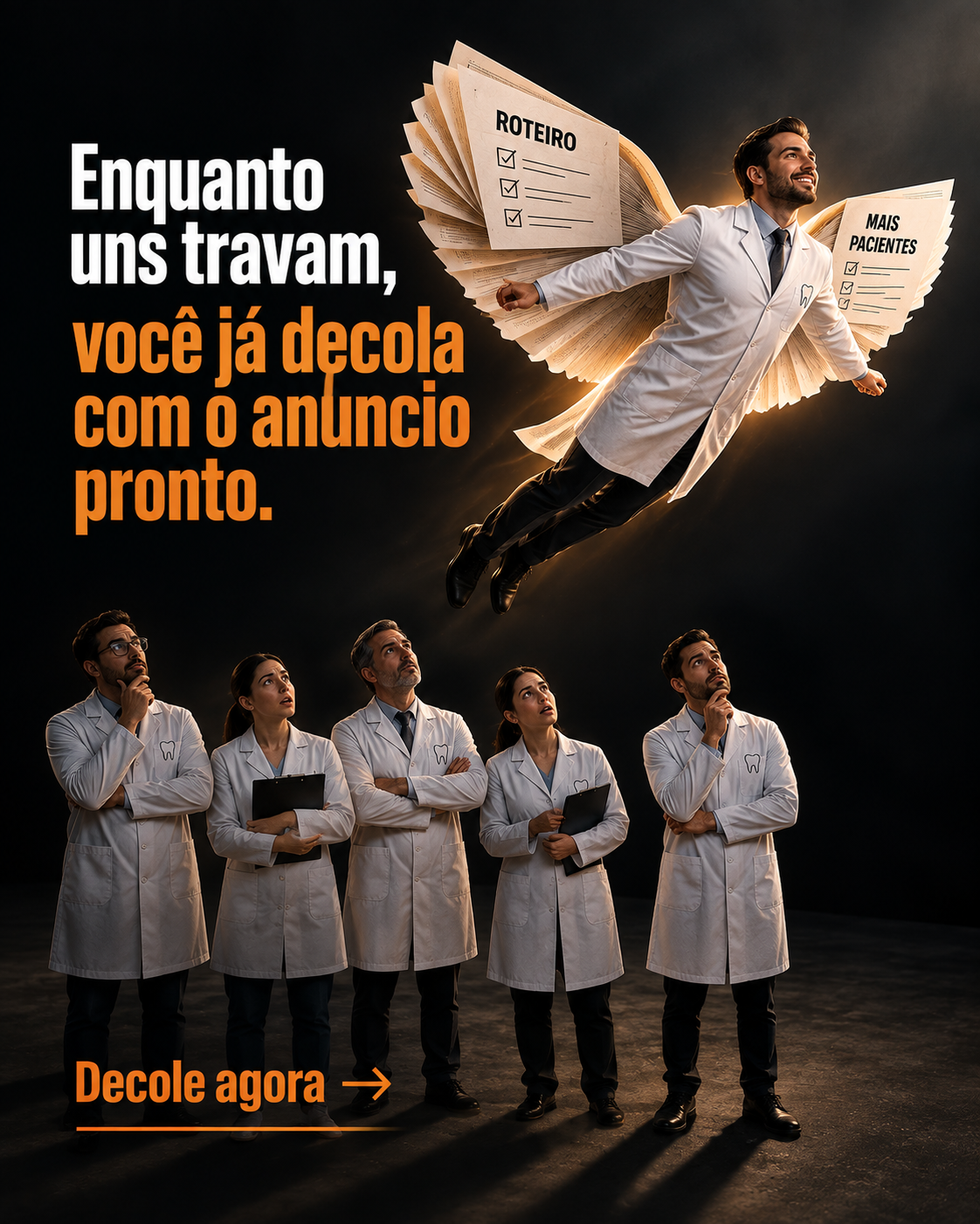 CrescePro - Marketing para Clínicas Odontológicas Facebook ad: Veja os 20 roteiros e escolha o próximo que você vai gravar.