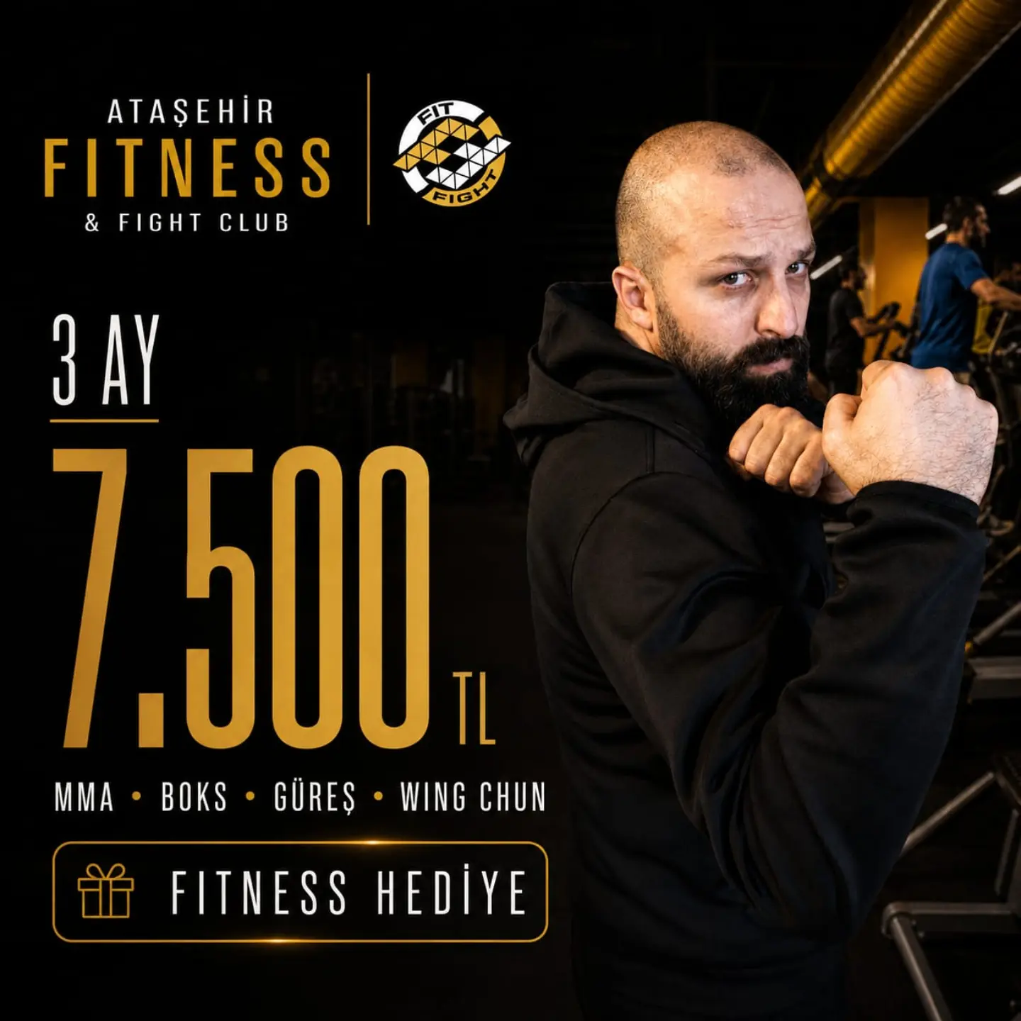 Ataşehir Fitness & Fight Club Facebook ad: Tek başına başlamak cesaret ister.