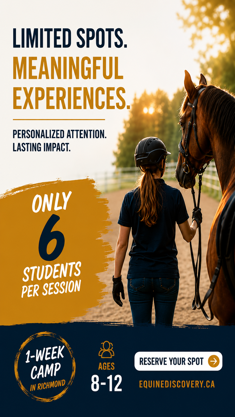 Riverside Equestrian Centre Facebook ad: More than a Camp Adventure
